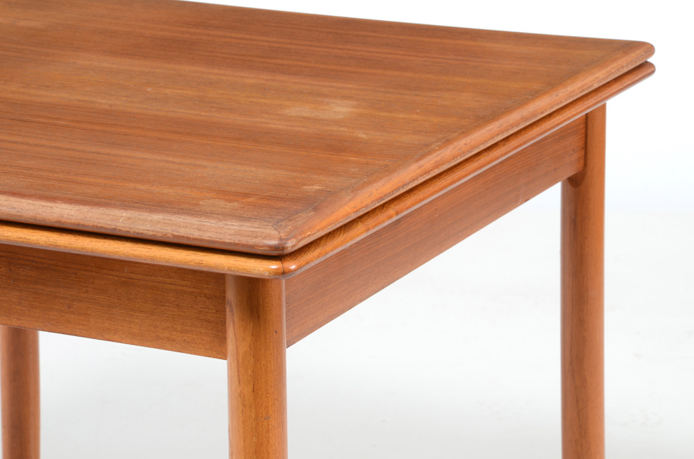 Danish Modern Teak Draw Leaf Table