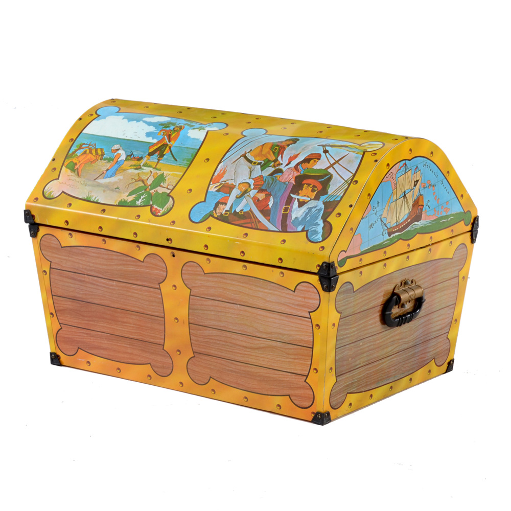 Vintage Pirate Themed Toy Box