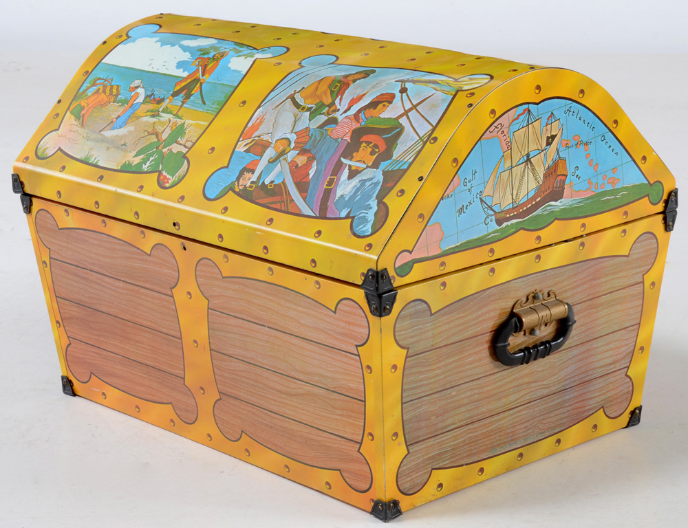 Vintage Pirate Themed Toy Box