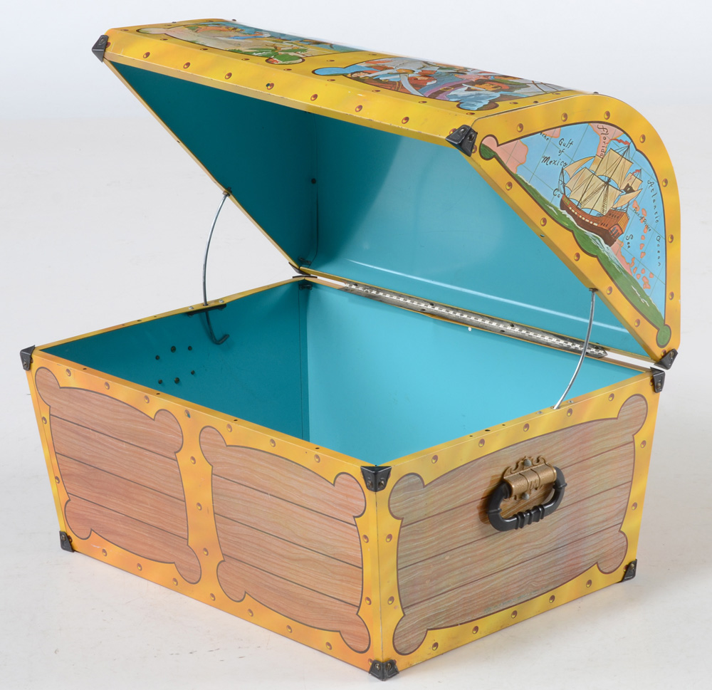 Vintage Pirate Themed Toy Box