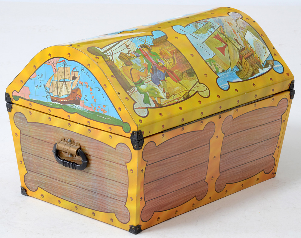 Vintage Pirate Themed Toy Box