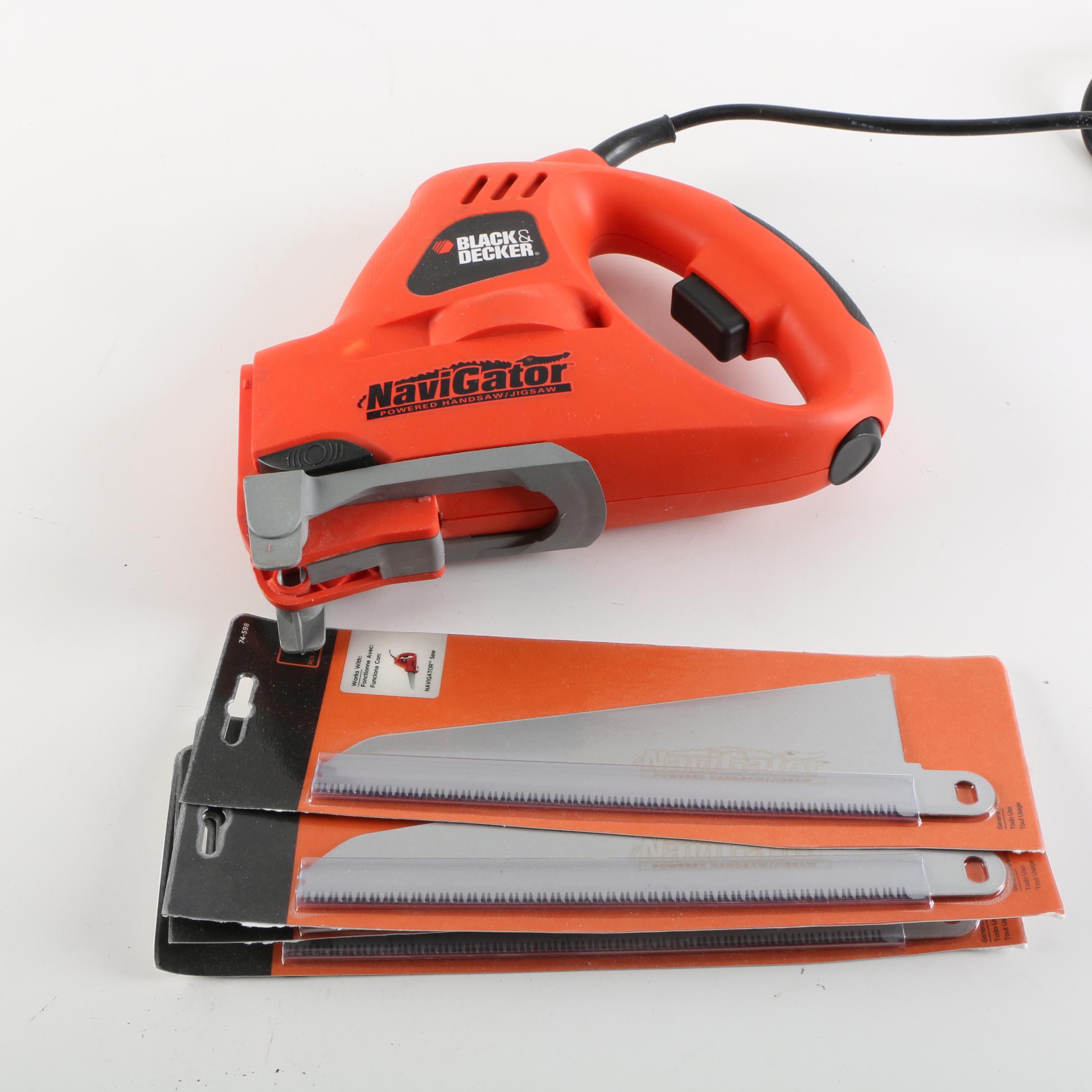 Black & Decker NaviGator Powered Handsaw/Jigsaw and Blades