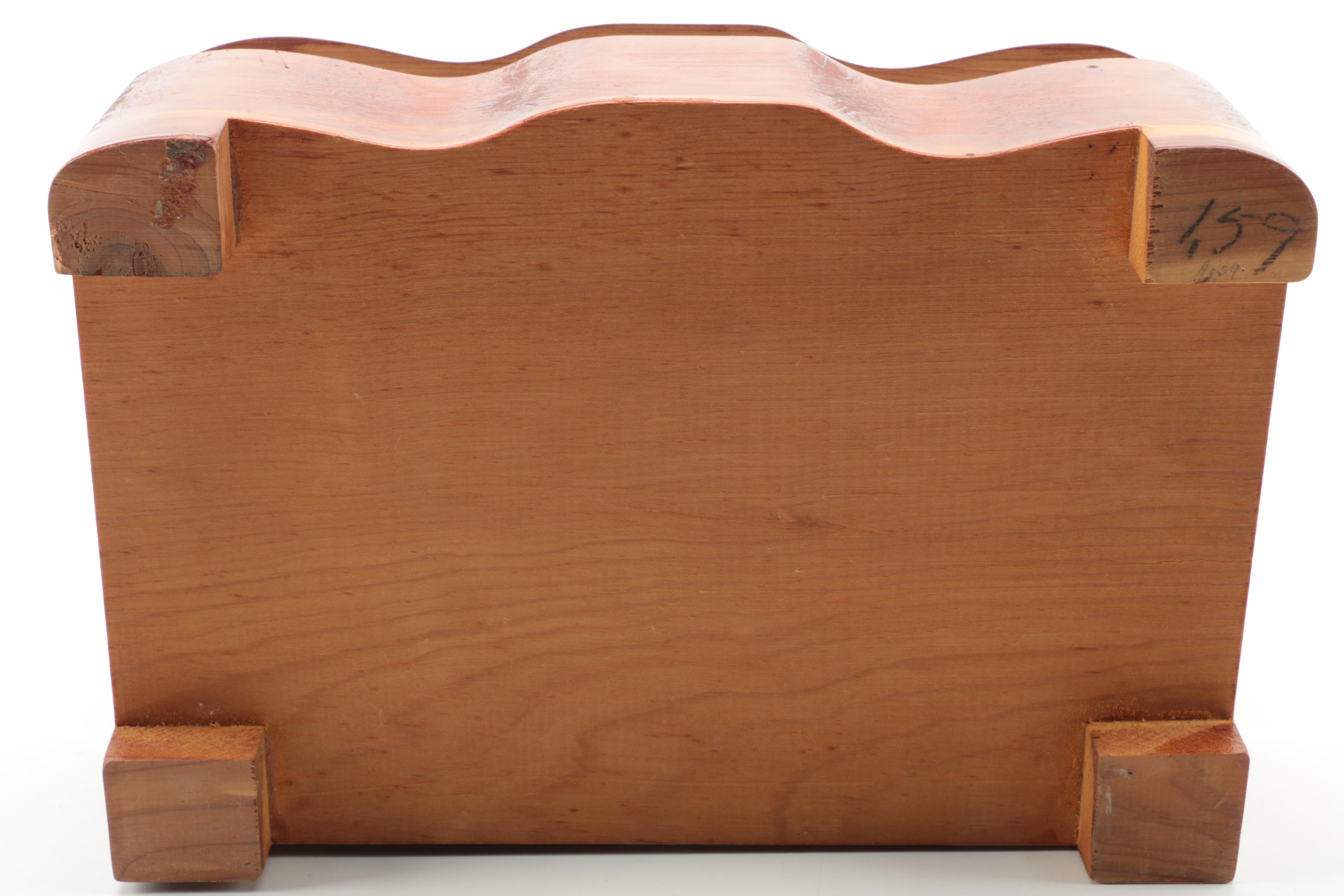 Vintage Inlaid Barton's Bonbonniere Candy Box with Wooden Boxes