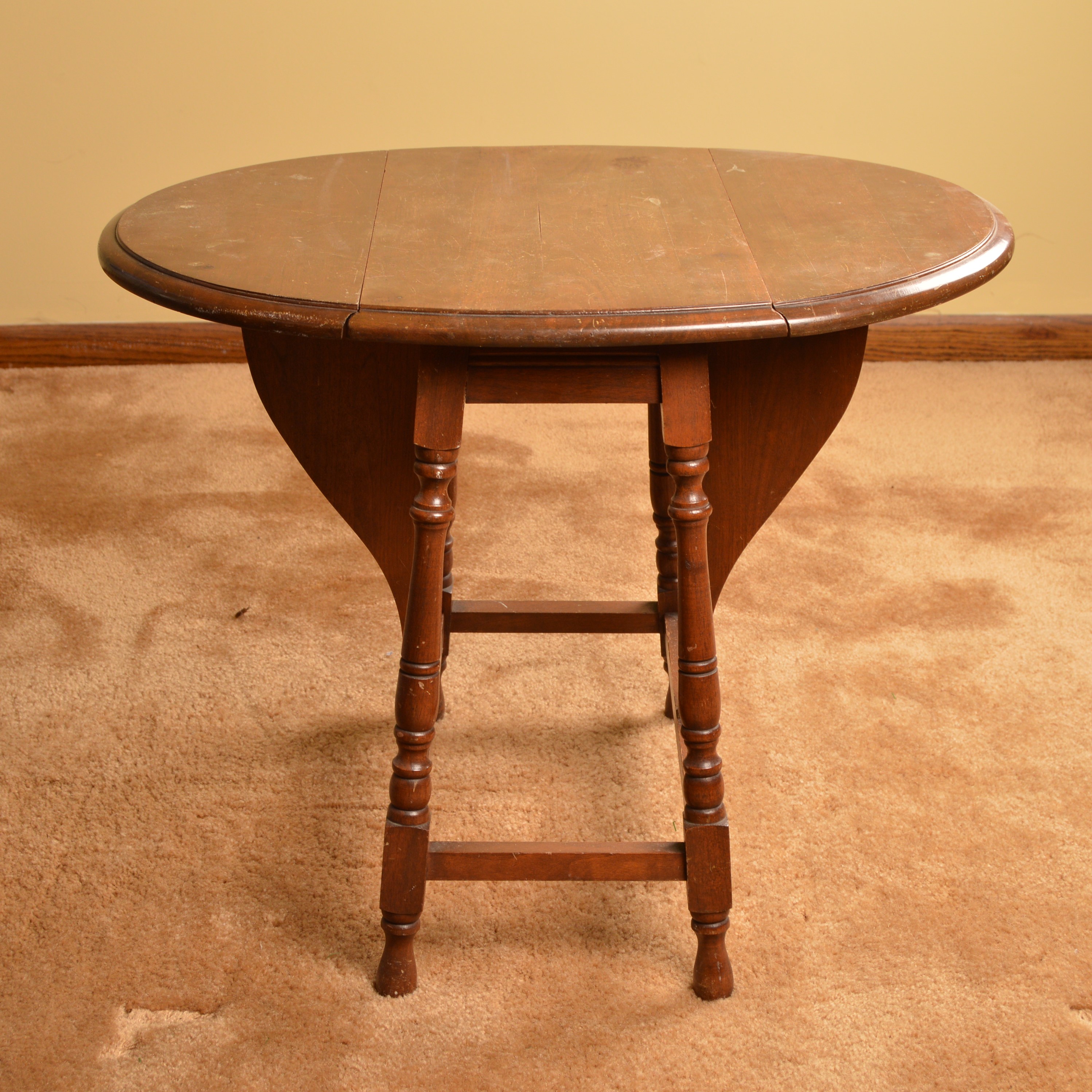 Vintage Rocking Chair and Drop Leaf Side Table