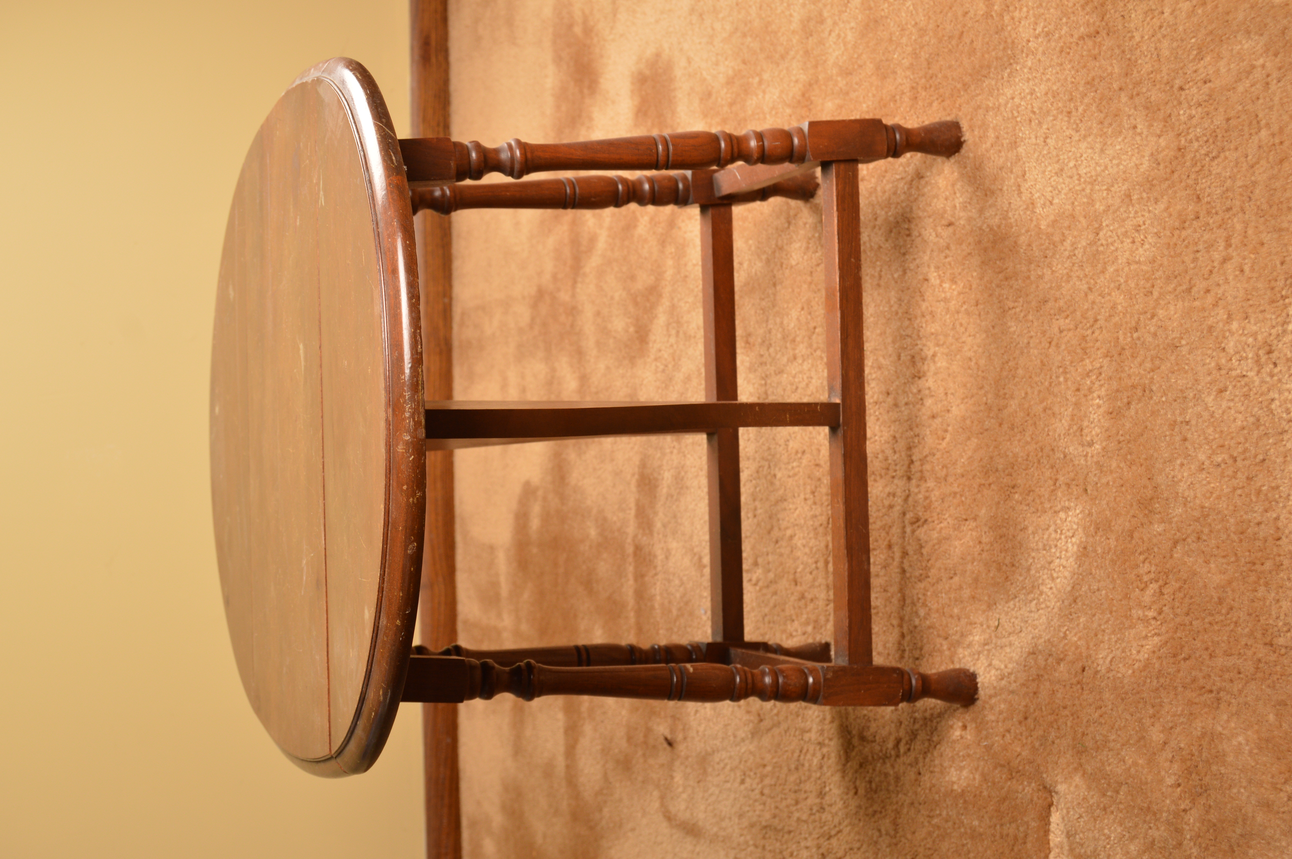 Vintage Rocking Chair and Drop Leaf Side Table