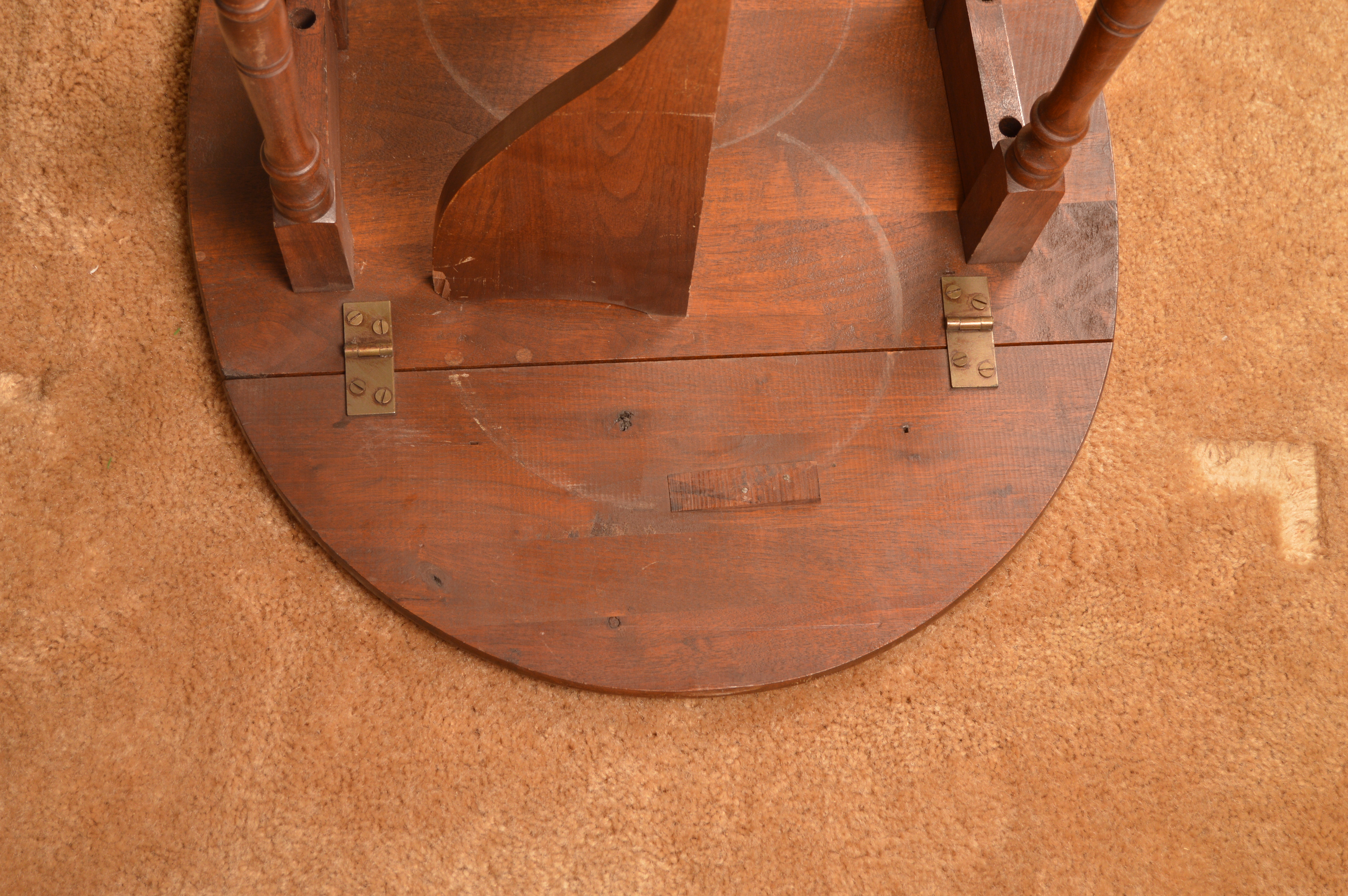 Vintage Rocking Chair and Drop Leaf Side Table