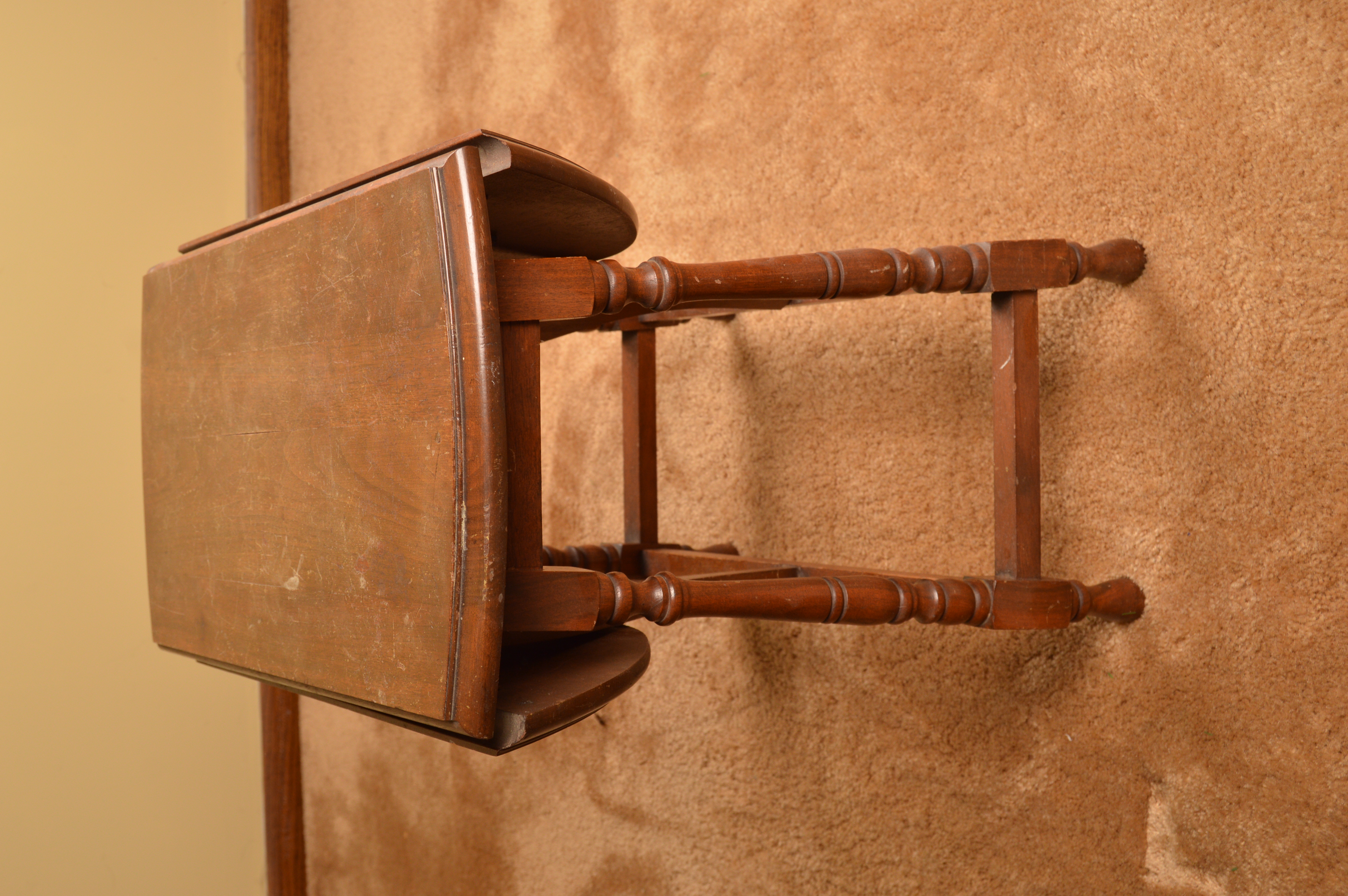 Vintage Rocking Chair and Drop Leaf Side Table