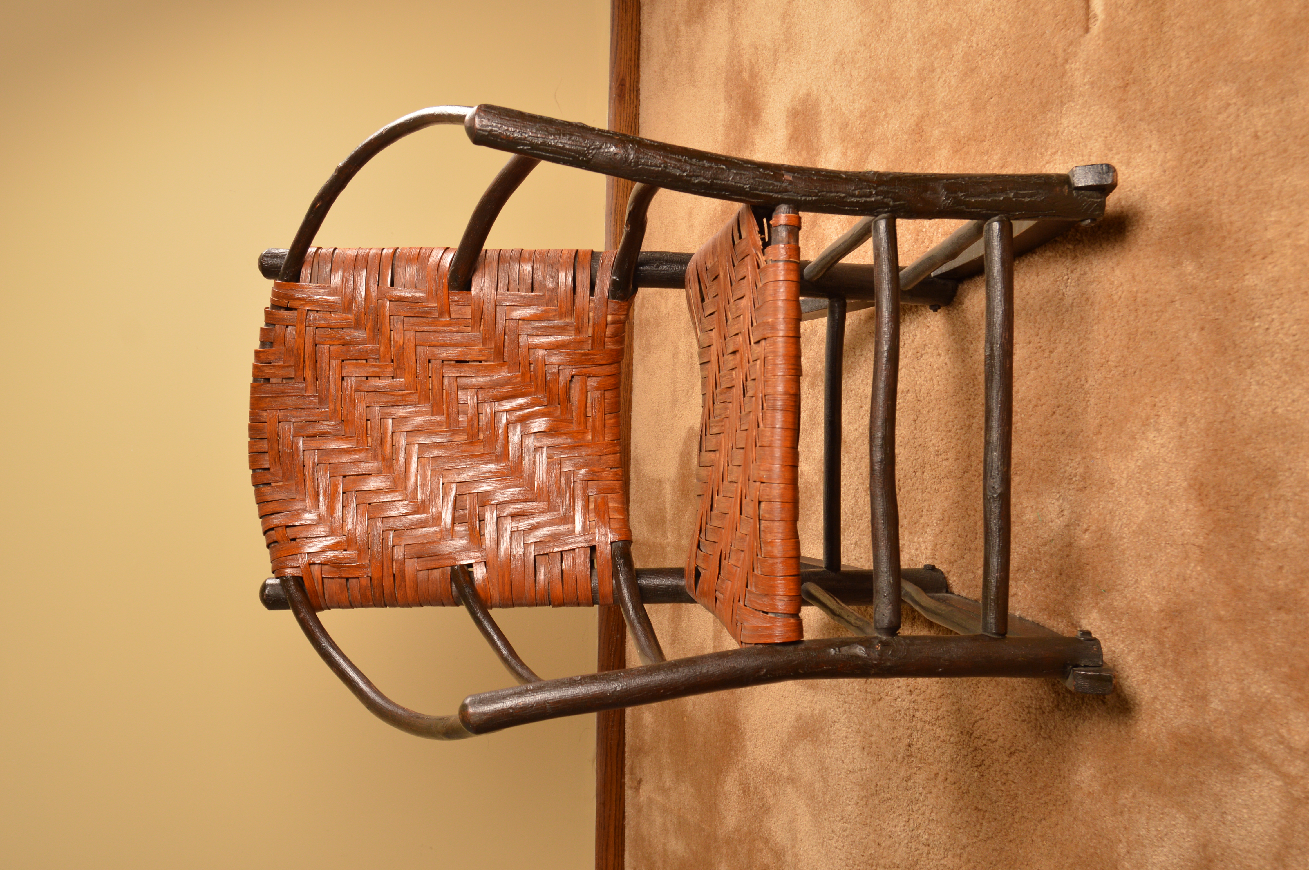 Vintage Rocking Chair and Drop Leaf Side Table