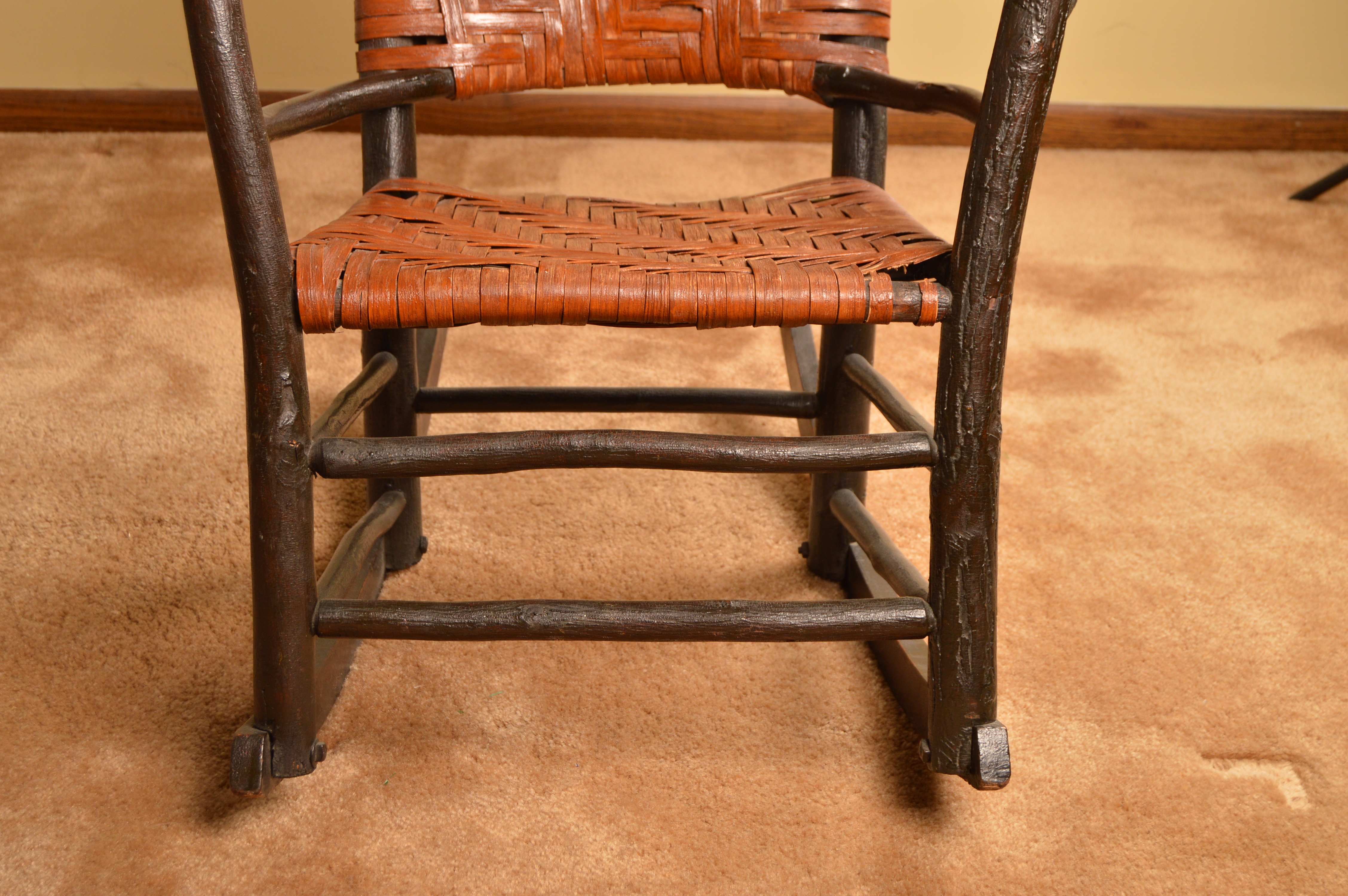 Vintage Rocking Chair and Drop Leaf Side Table