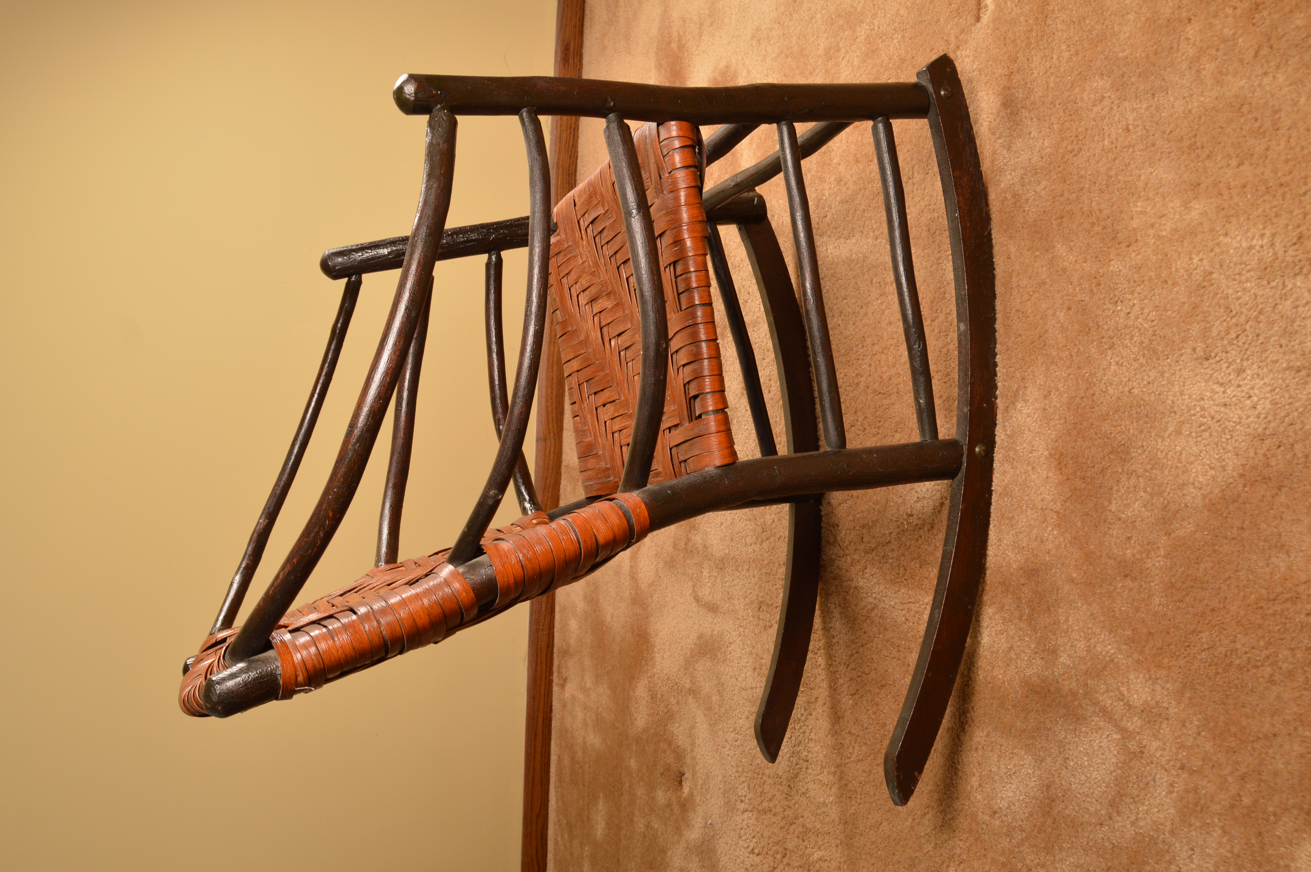 Vintage Rocking Chair and Drop Leaf Side Table