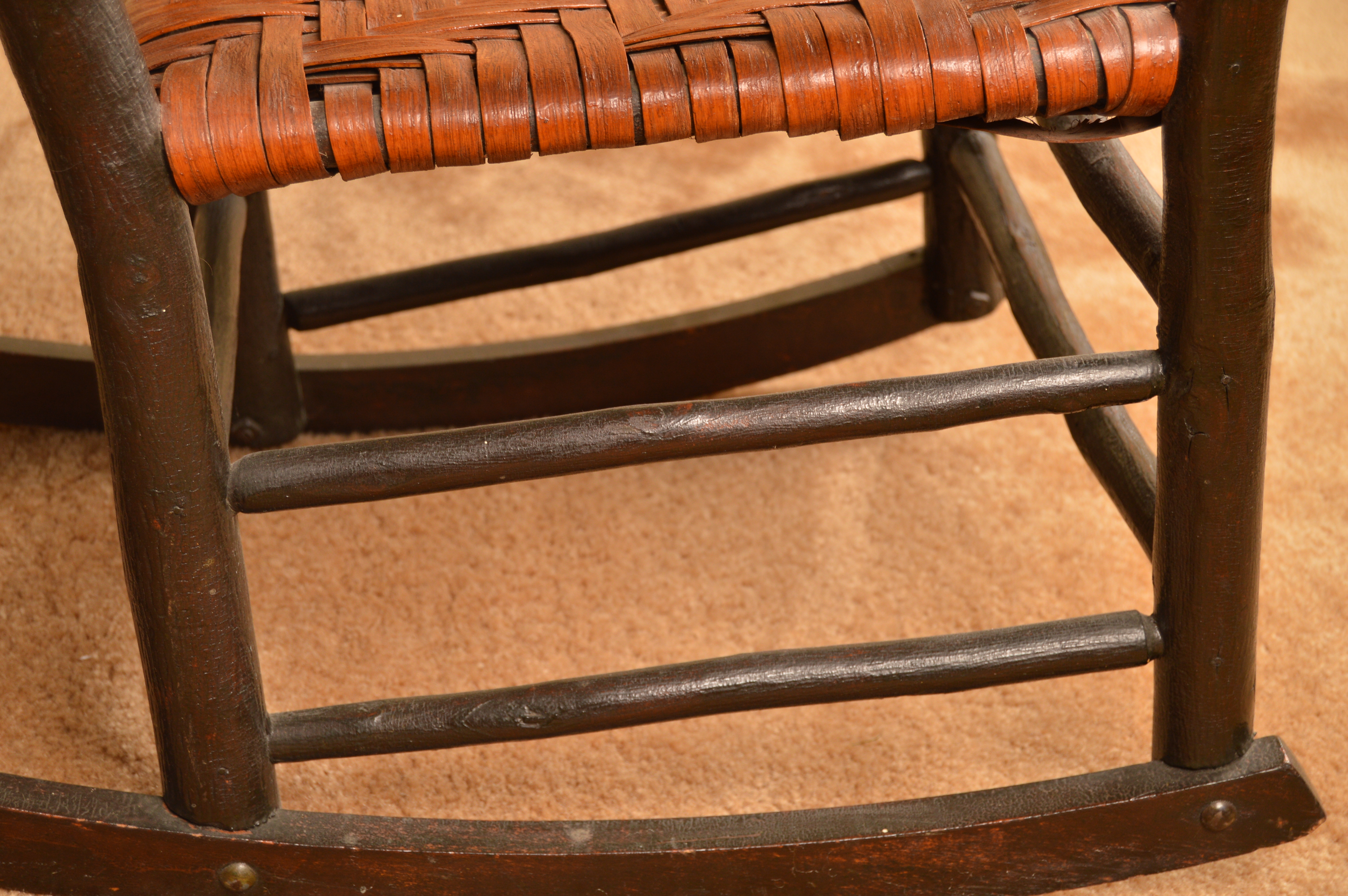 Vintage Rocking Chair and Drop Leaf Side Table