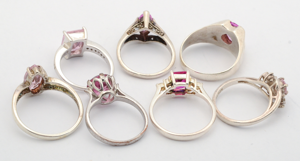 Sterling Silver Gemstone Rings