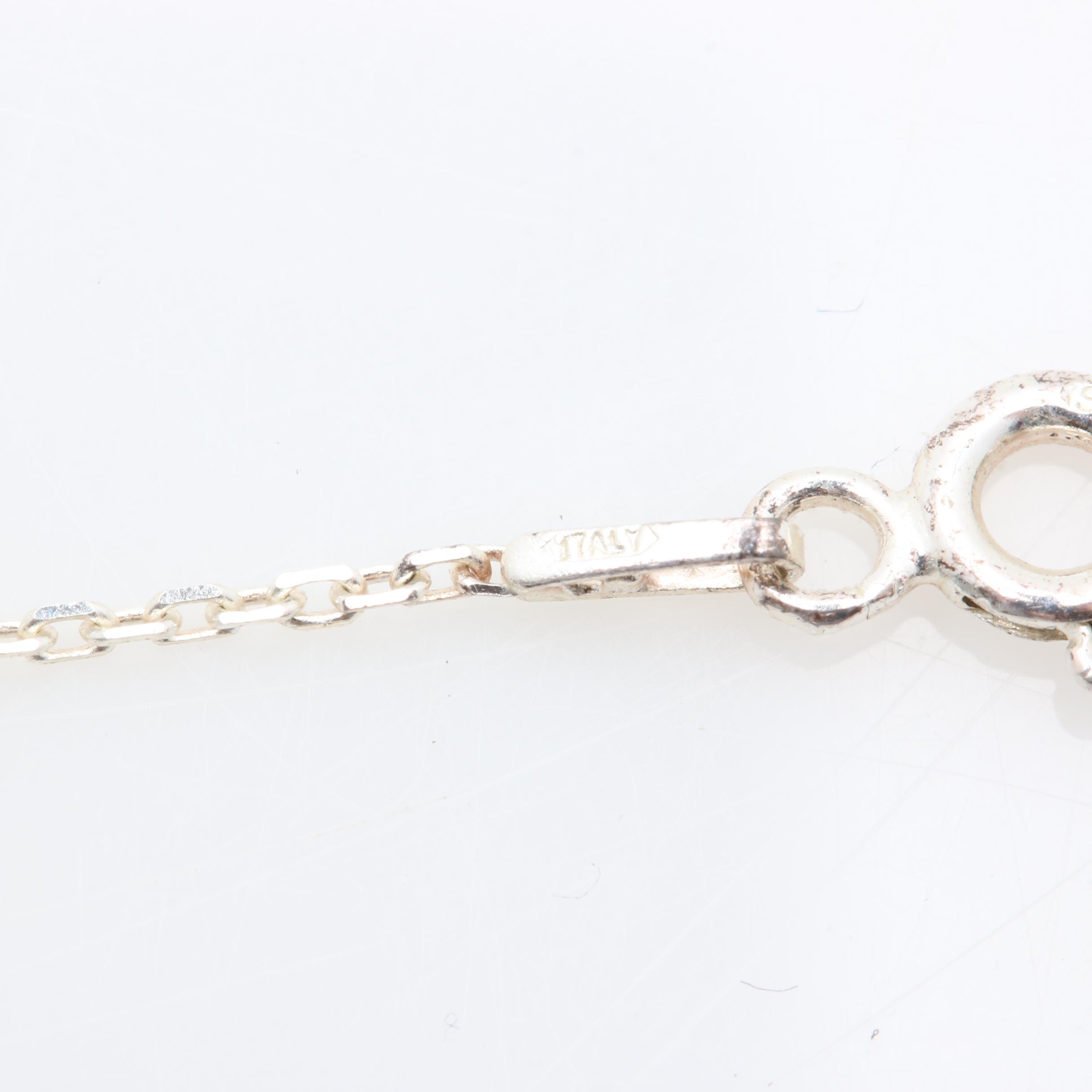 Sterling Silver Bracelets and Necklace Including Gaspeite and Clarence Bailon