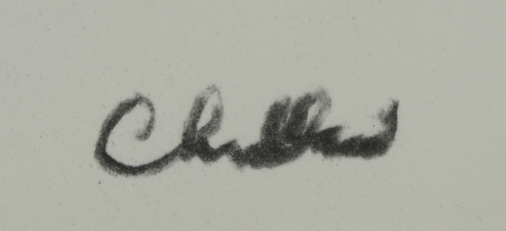 Paul Chidlaw Original Charcoal Portrait Drawing