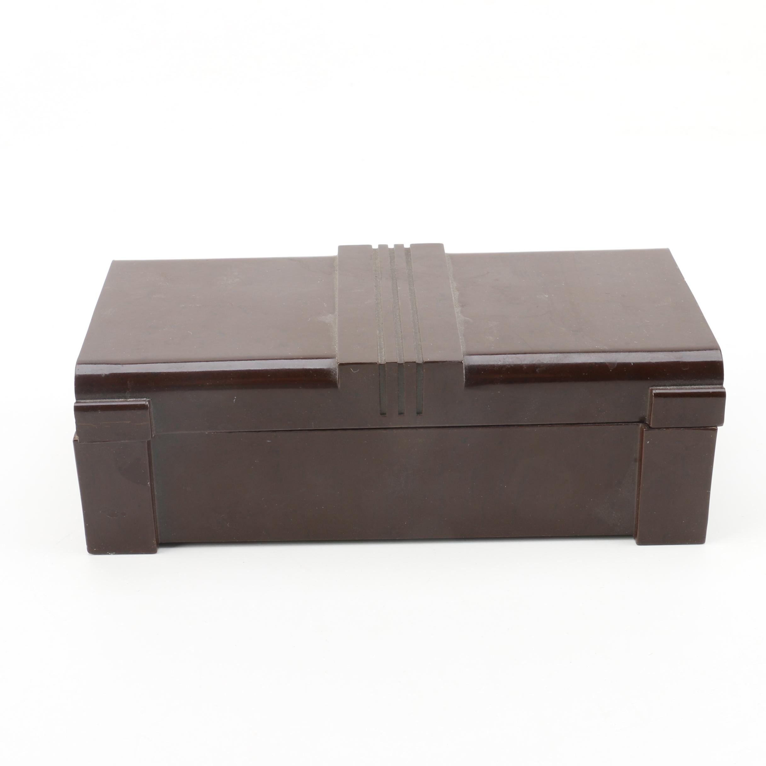 Vanity Boxes Including Art Deco Bakelite