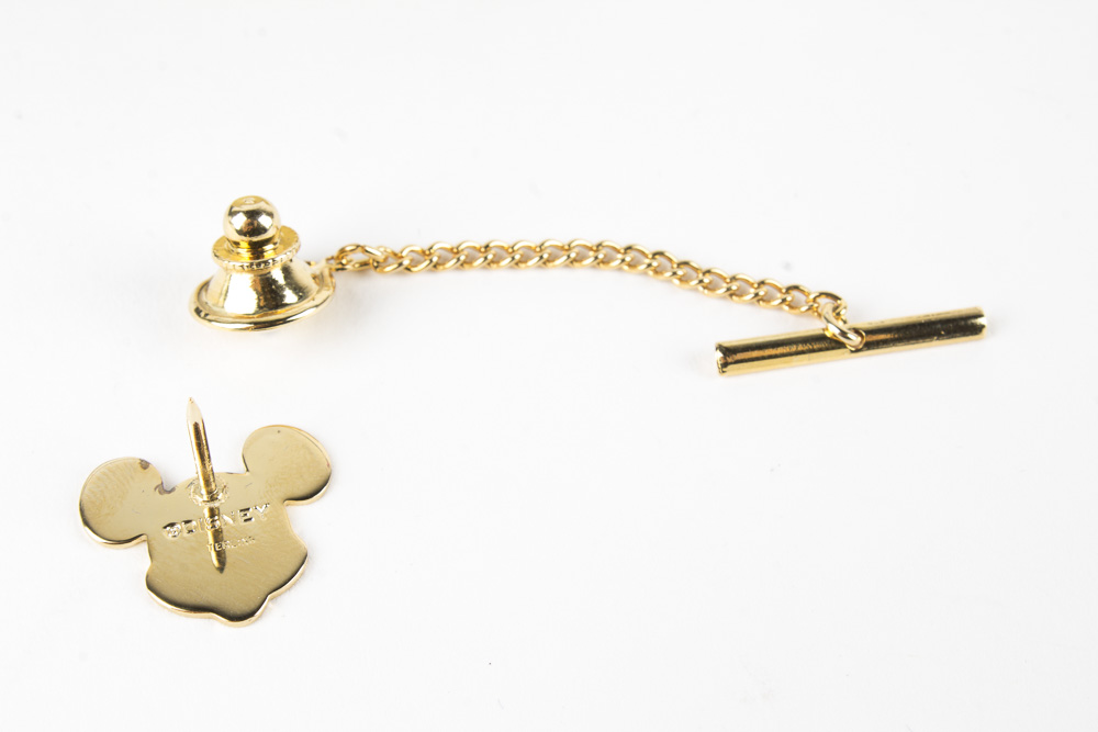 Sterling Silver Gold Wash Disney Mickey Mouse Tie Pins