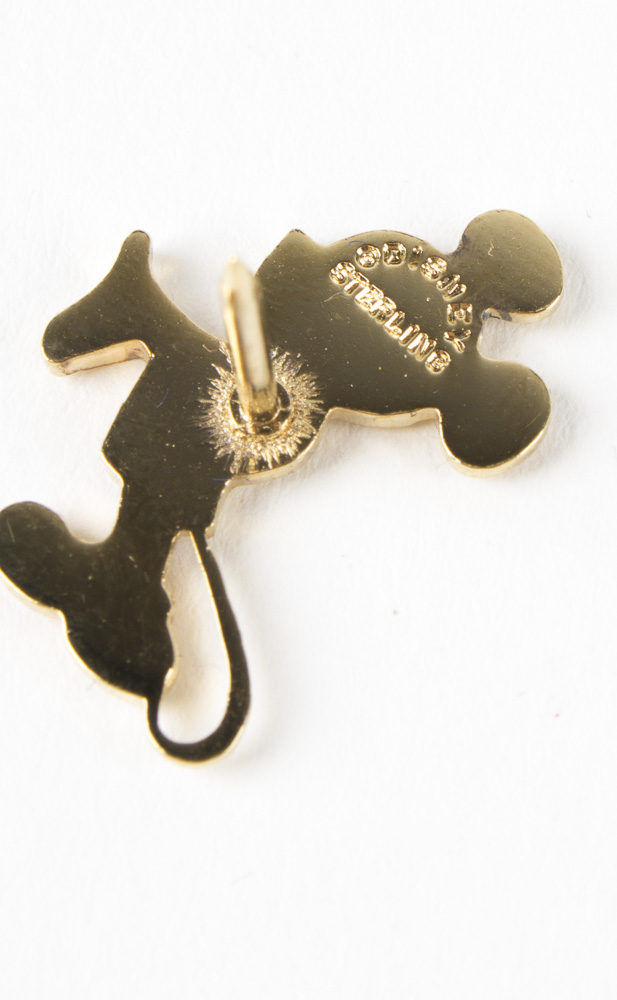 Sterling Silver Gold Wash Disney Mickey Mouse Tie Pins