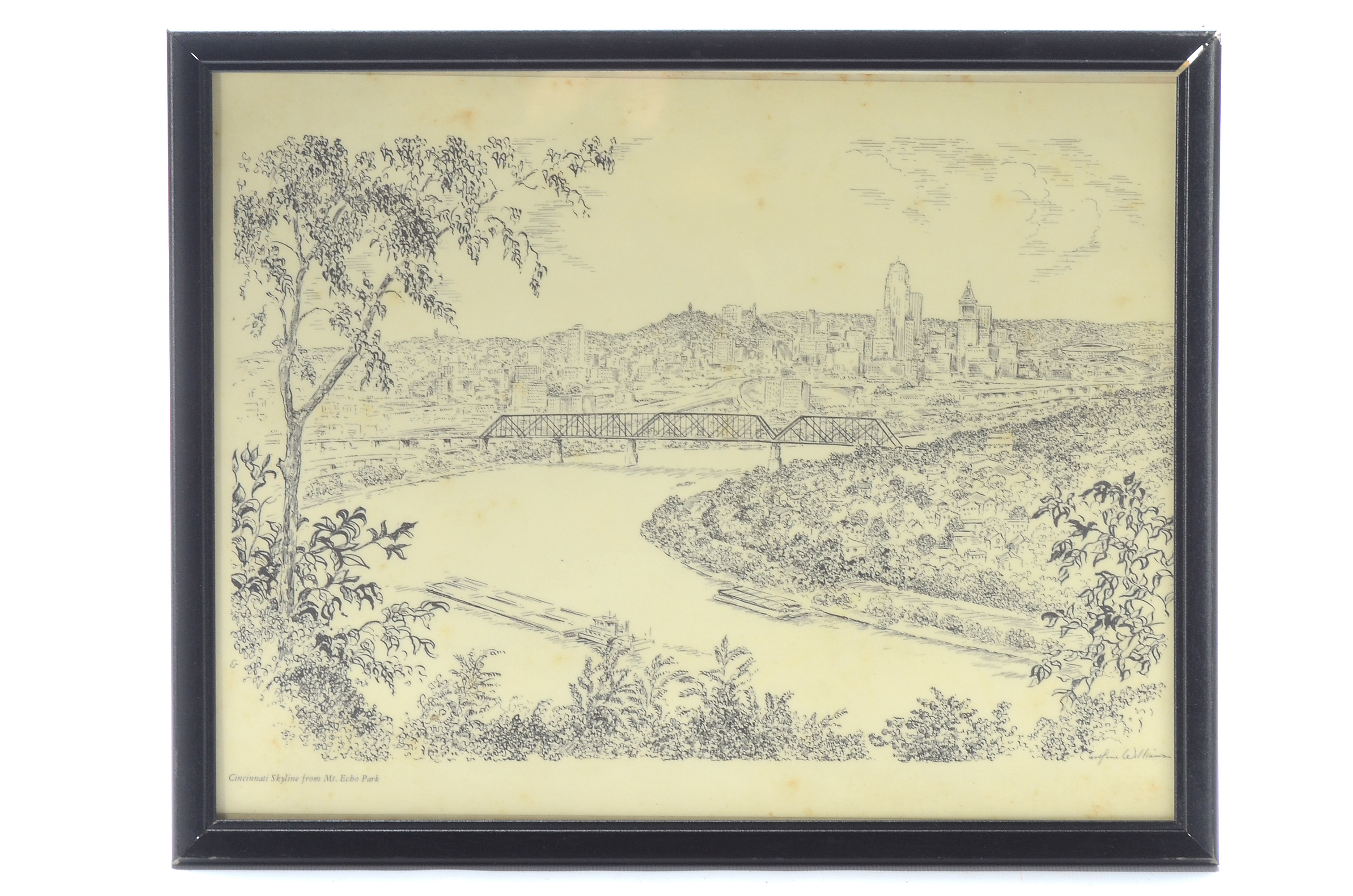 Three Caroline Williams Lithographs of Cincinnati