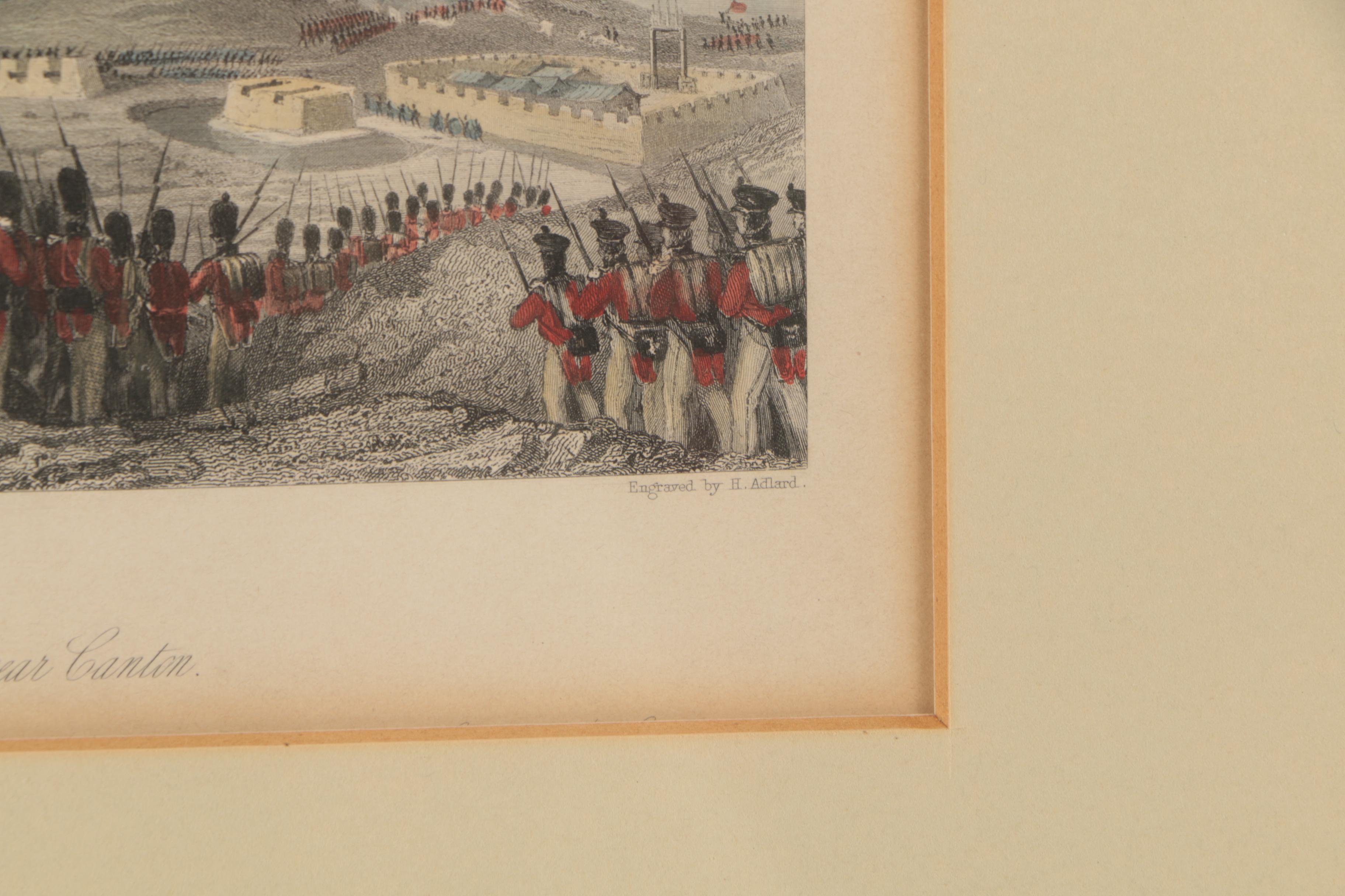 Color Engraving After T. Allom and H. Adlard "Attack and Capture of Chuenpee"