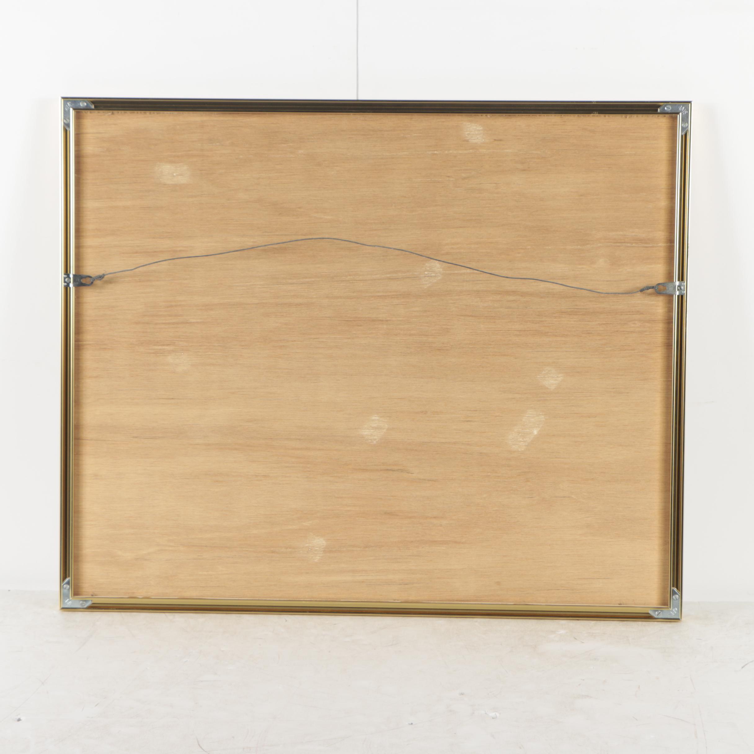 Offset Lithograph After Pek of Street Scene