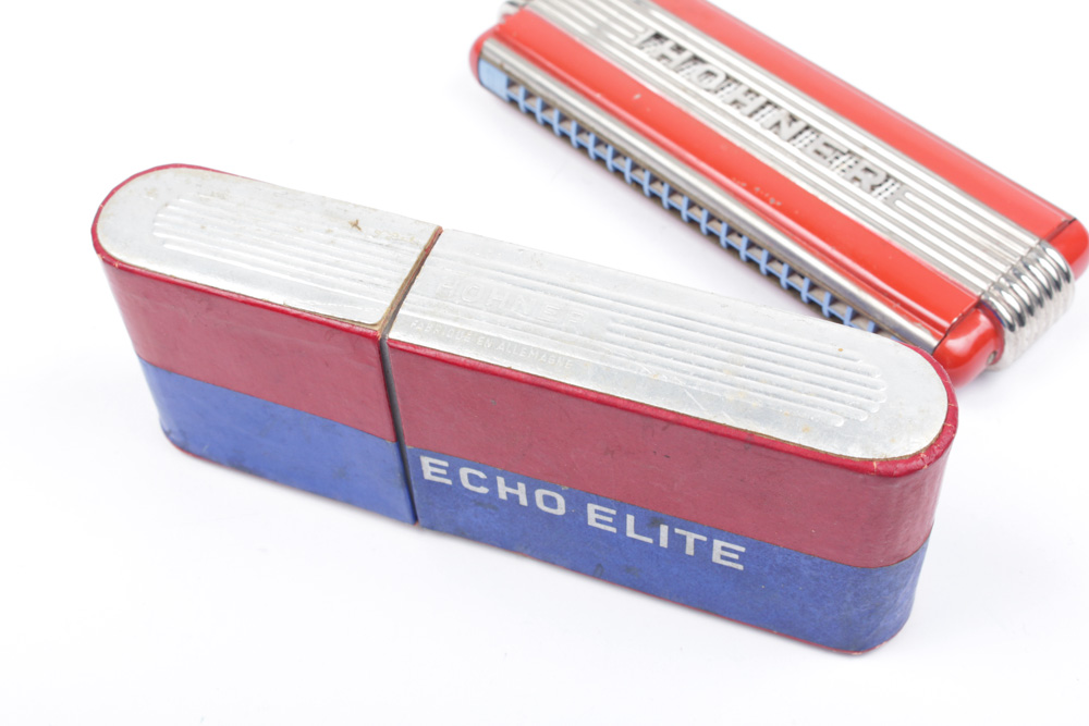 30s Era Hohner "Echo Elite" Harmonica in Original Case
