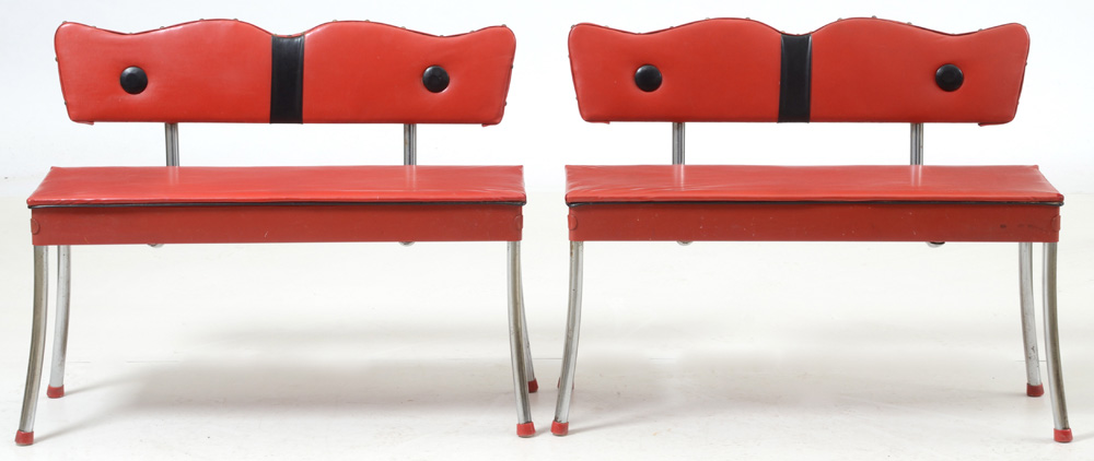 Mid Century Modern Kitchen Table with Bench Seats