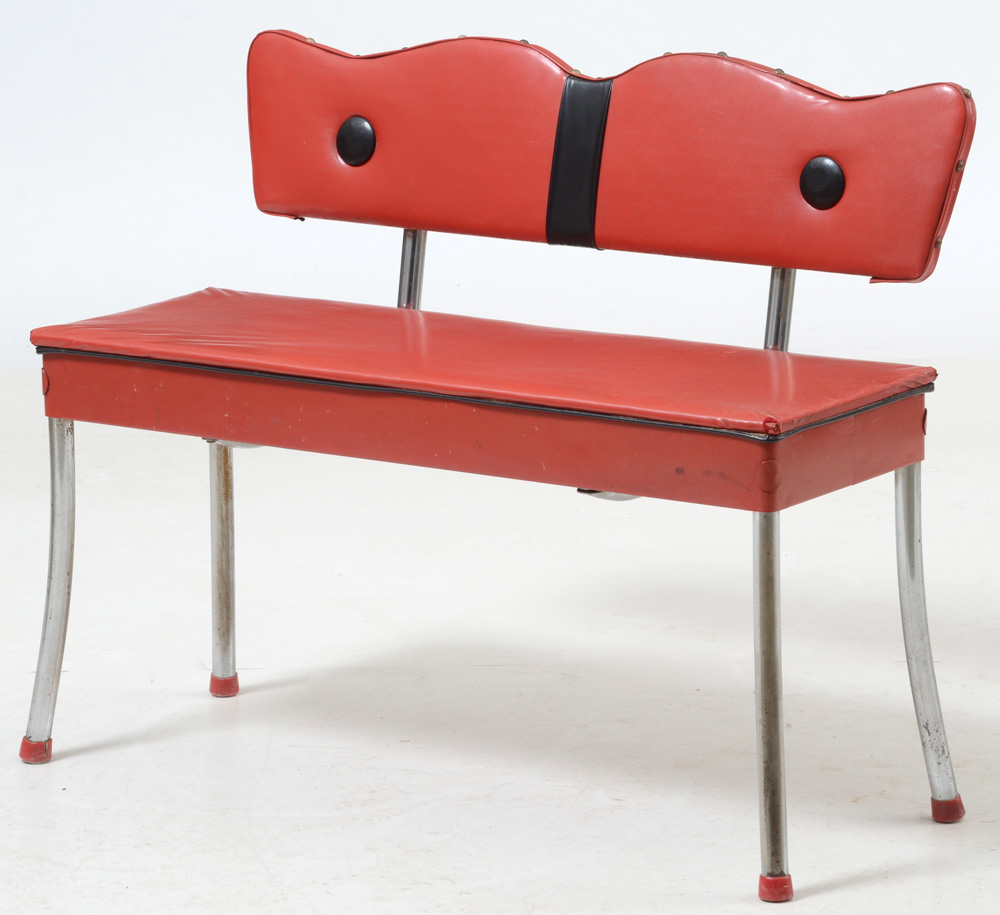 Mid Century Modern Kitchen Table with Bench Seats