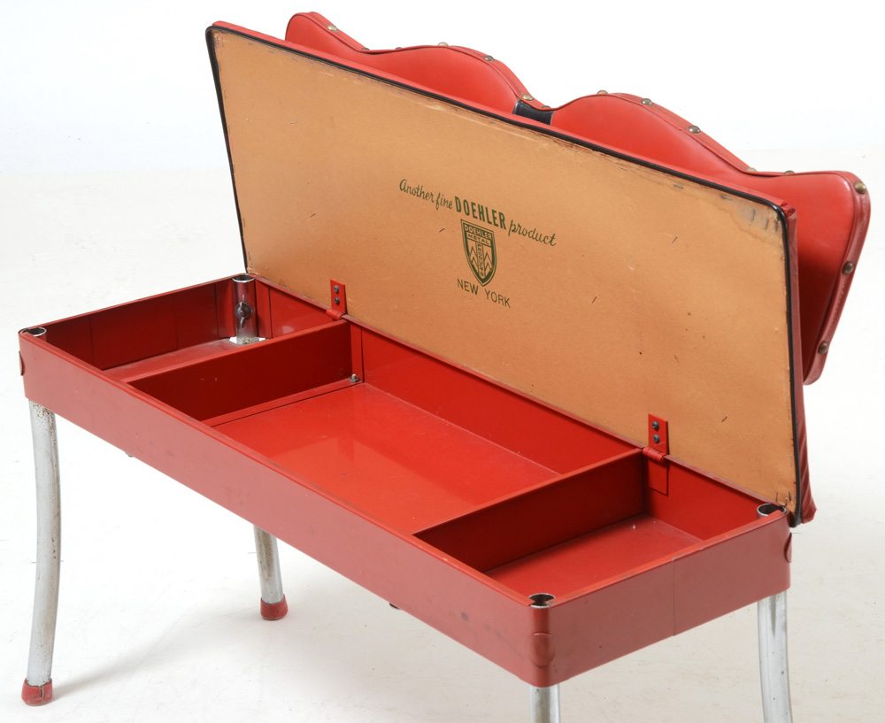 Mid Century Modern Kitchen Table with Bench Seats