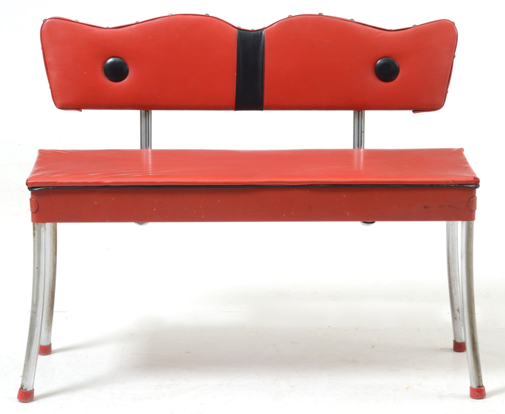 Mid Century Modern Kitchen Table with Bench Seats