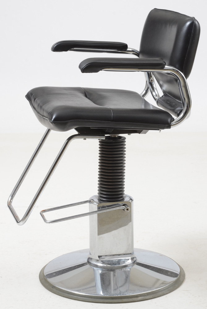 Pair of Black Salon Chairs