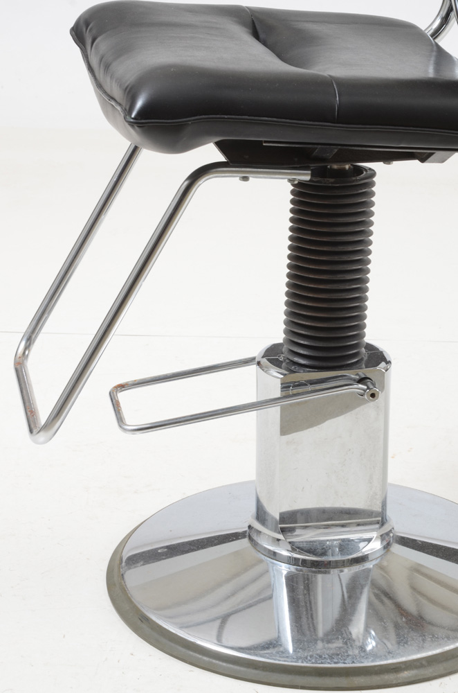 Pair of Black Salon Chairs