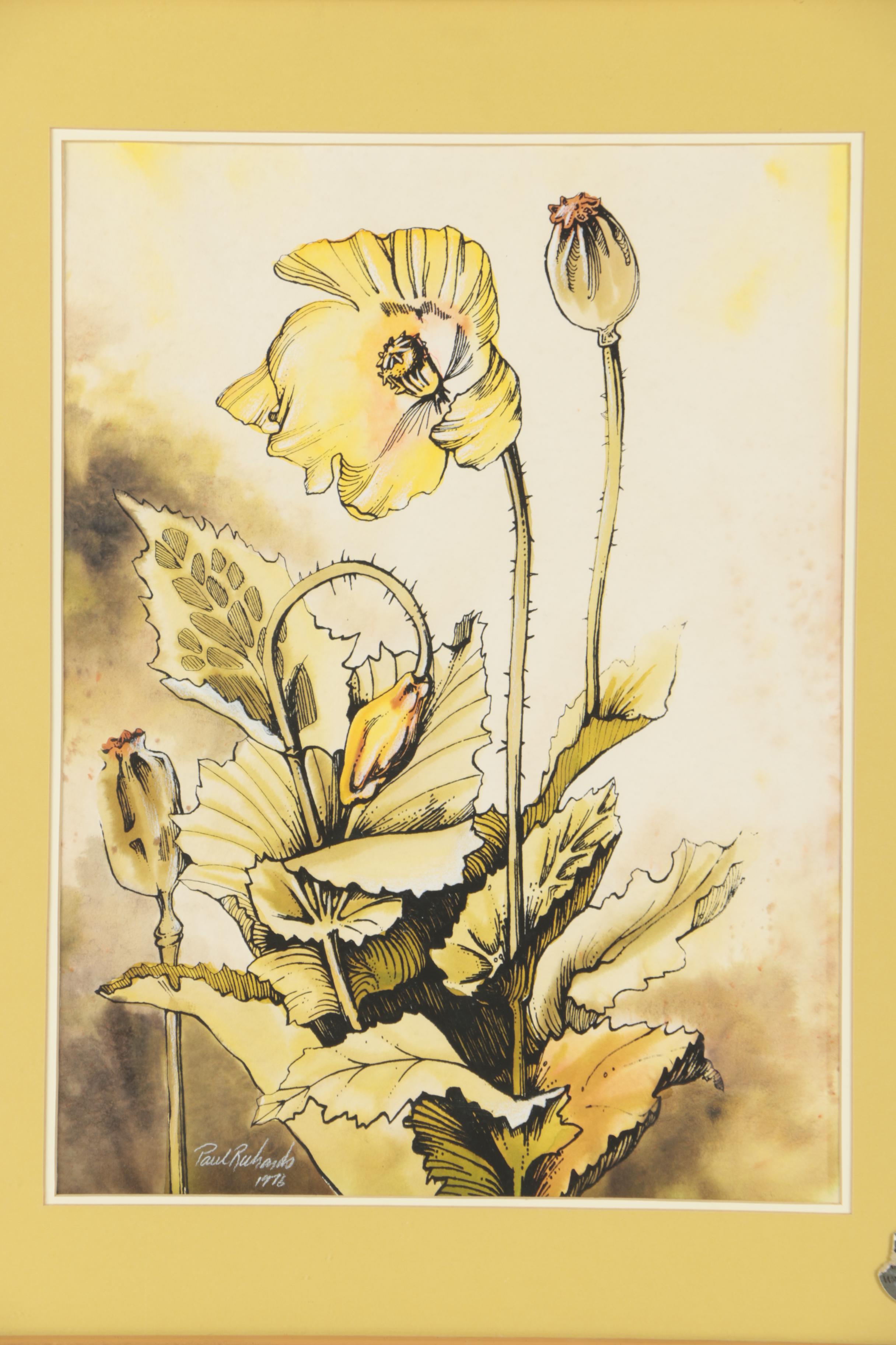 Paul Richards 1976 Watercolor Painting