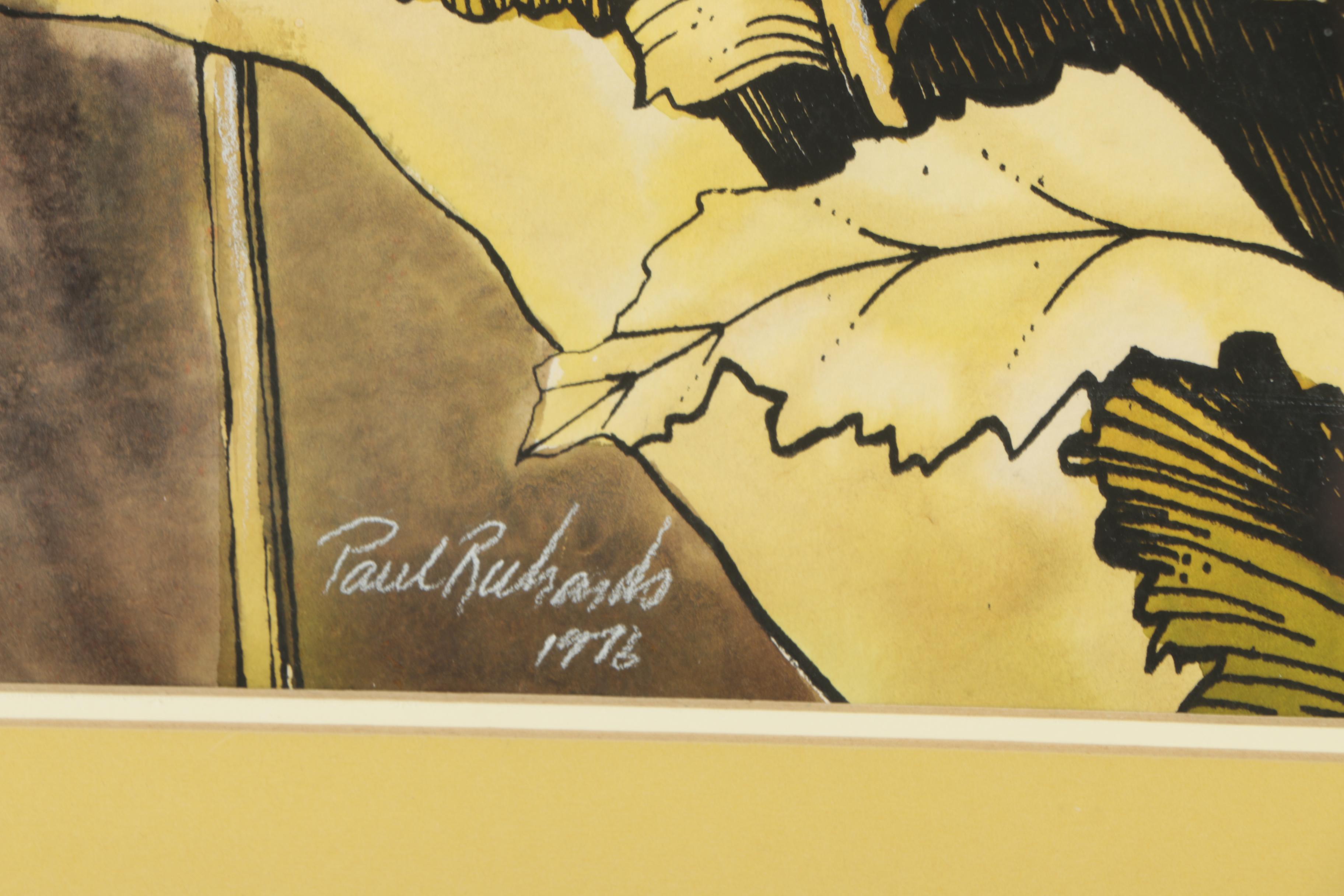 Paul Richards 1976 Watercolor Painting