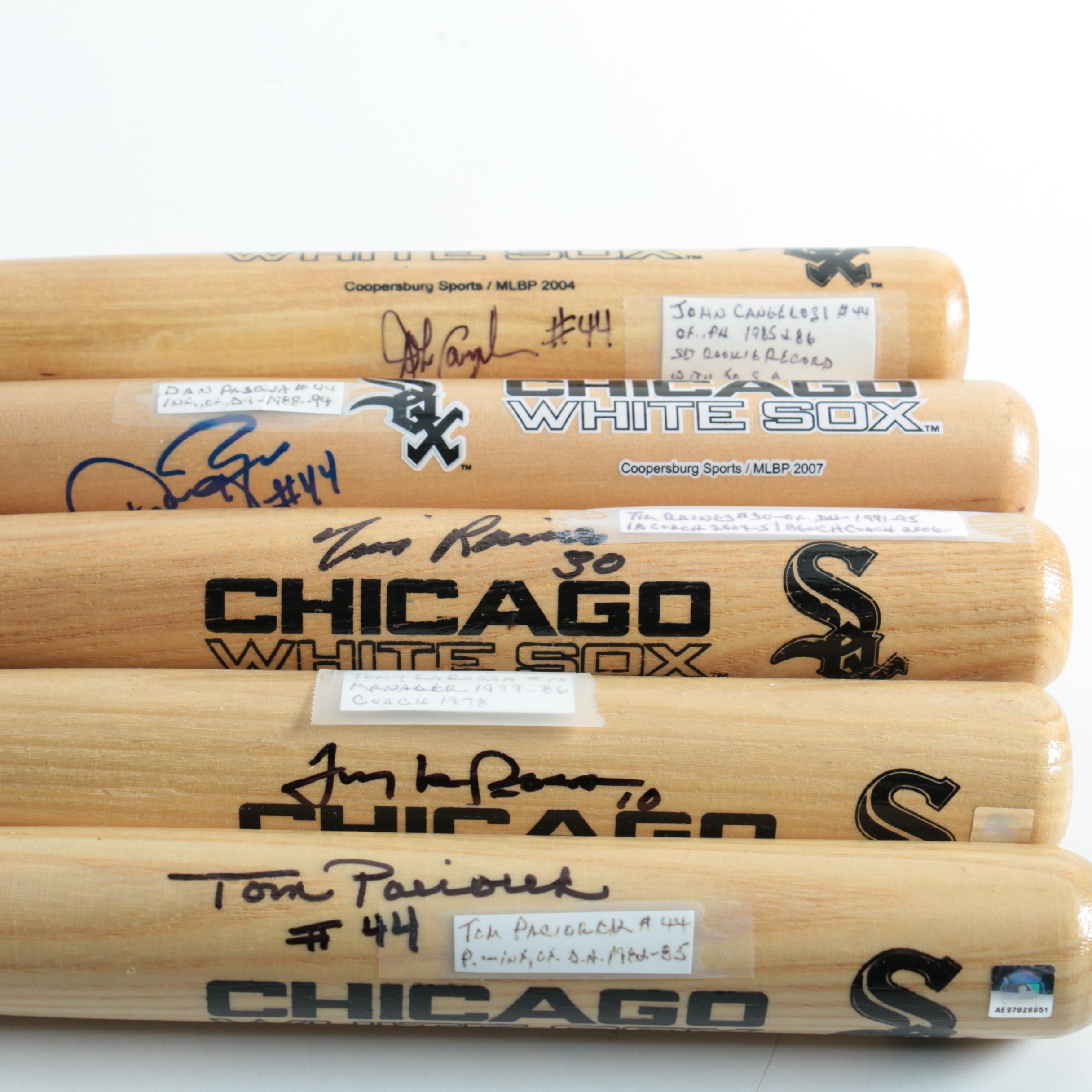 Autographed Chicago White Sox Miniature Baseball Bats