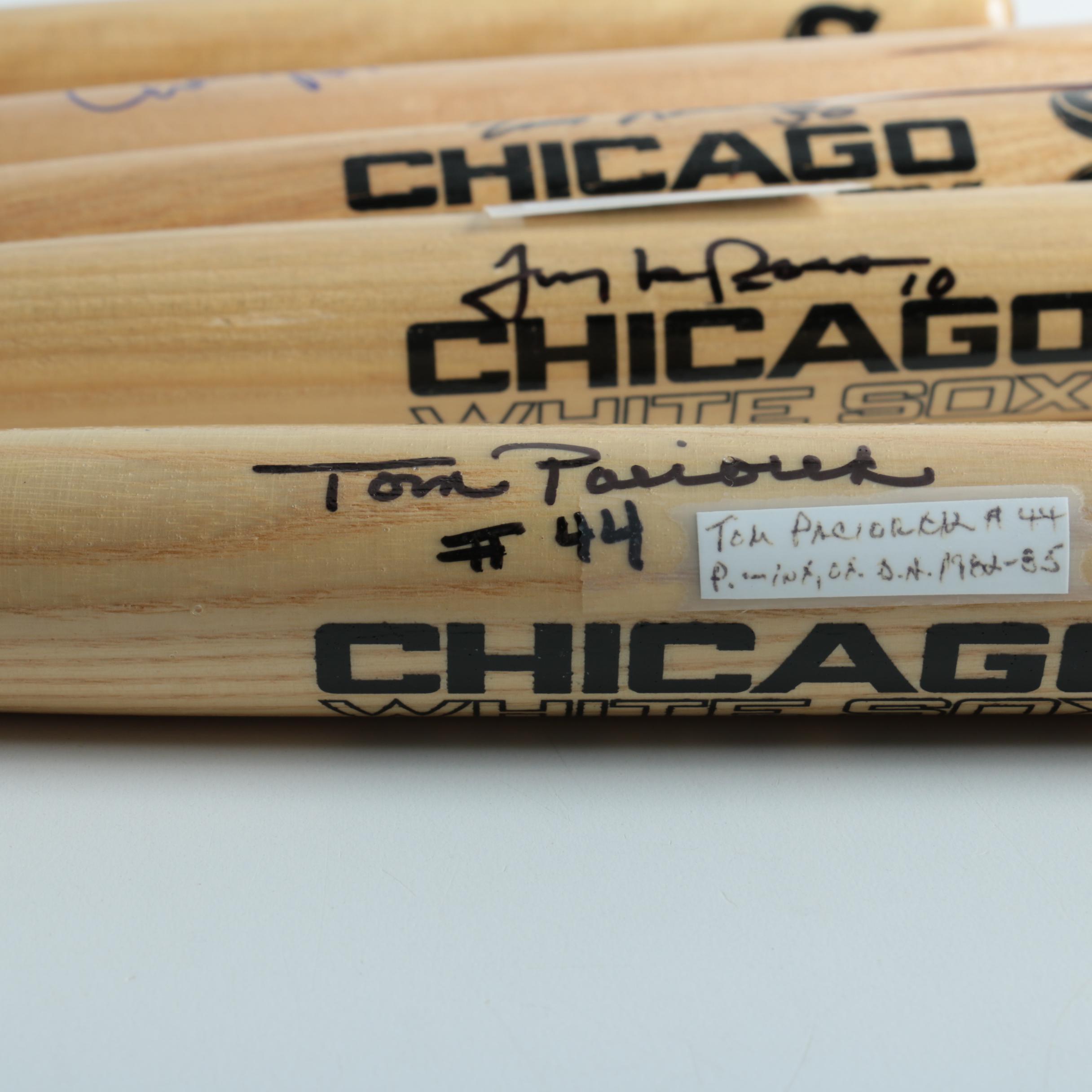 Autographed Chicago White Sox Miniature Baseball Bats