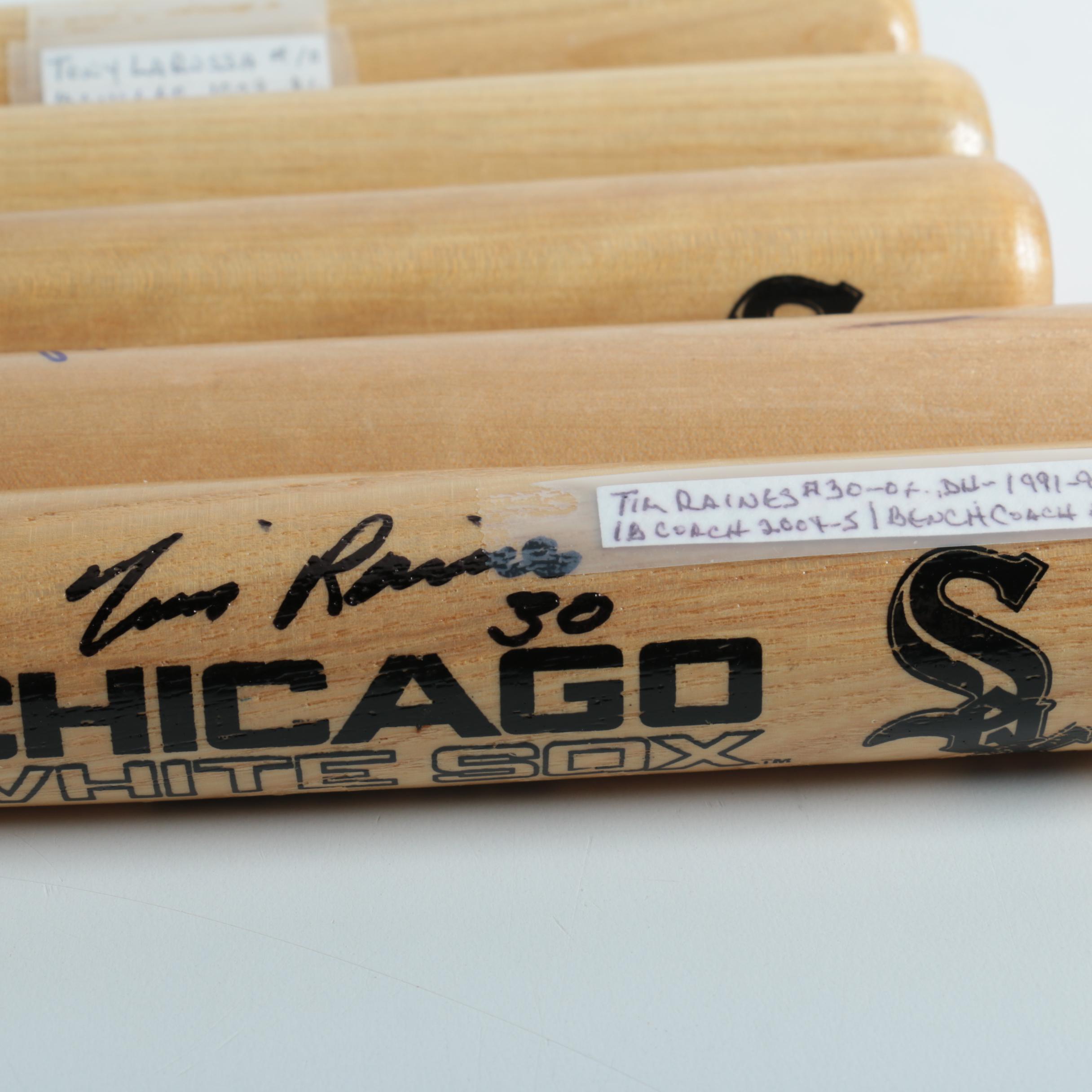 Autographed Chicago White Sox Miniature Baseball Bats