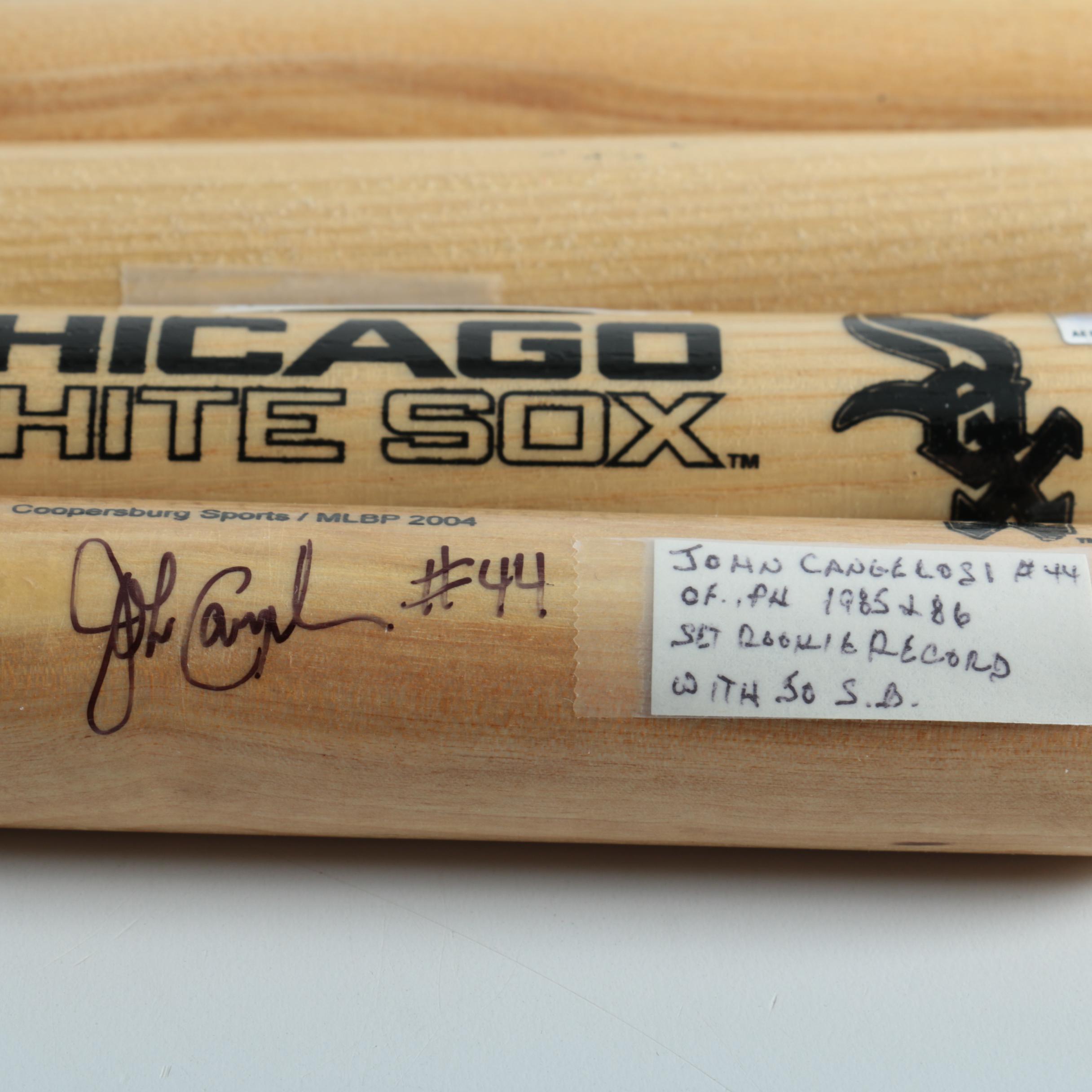Autographed Chicago White Sox Miniature Baseball Bats