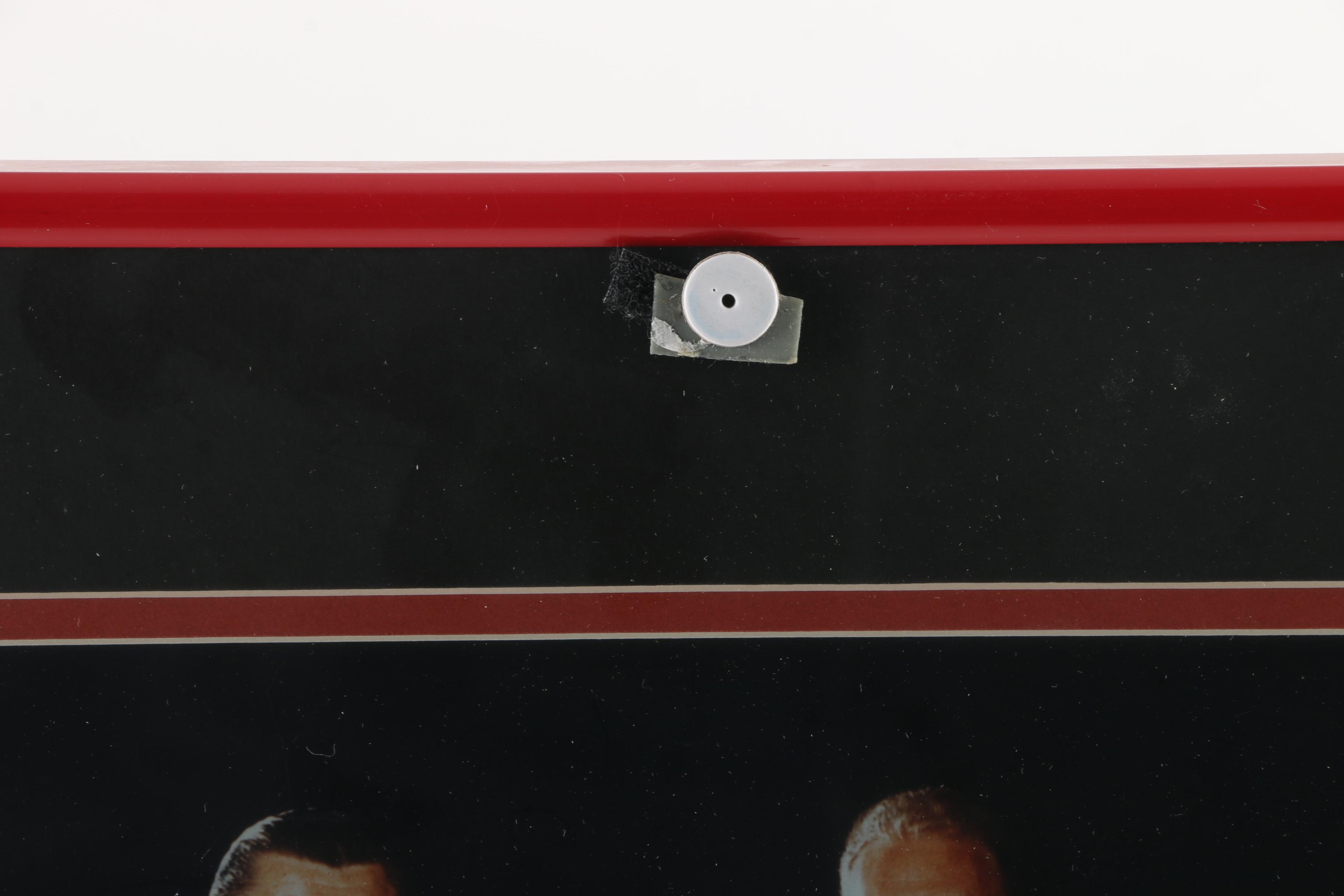 Autographed Stan Mikita and Bobby Hull Photograph with Game Ticket