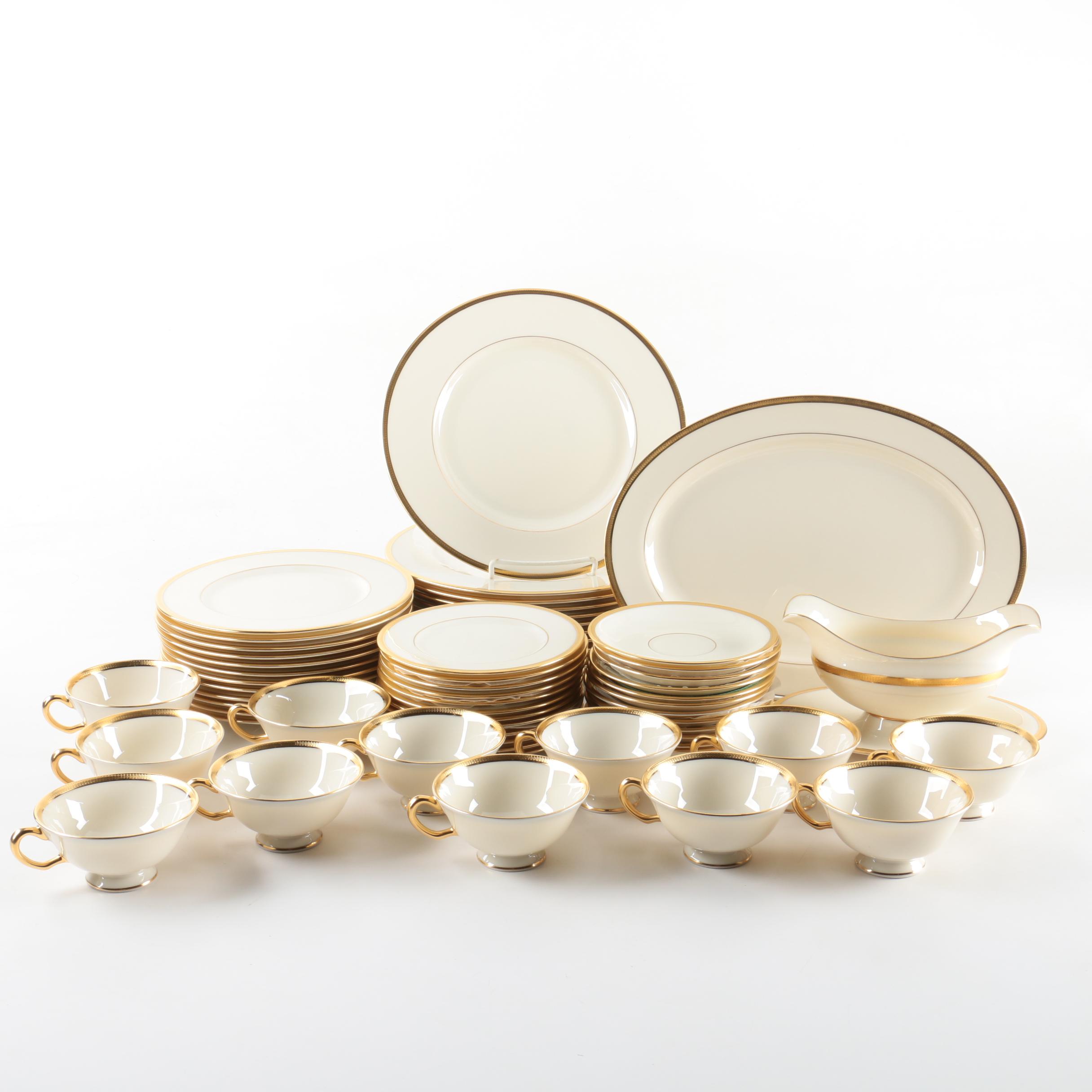 Lenox "Tuxedo" Porcelain Dinnerware and Serving Dishes