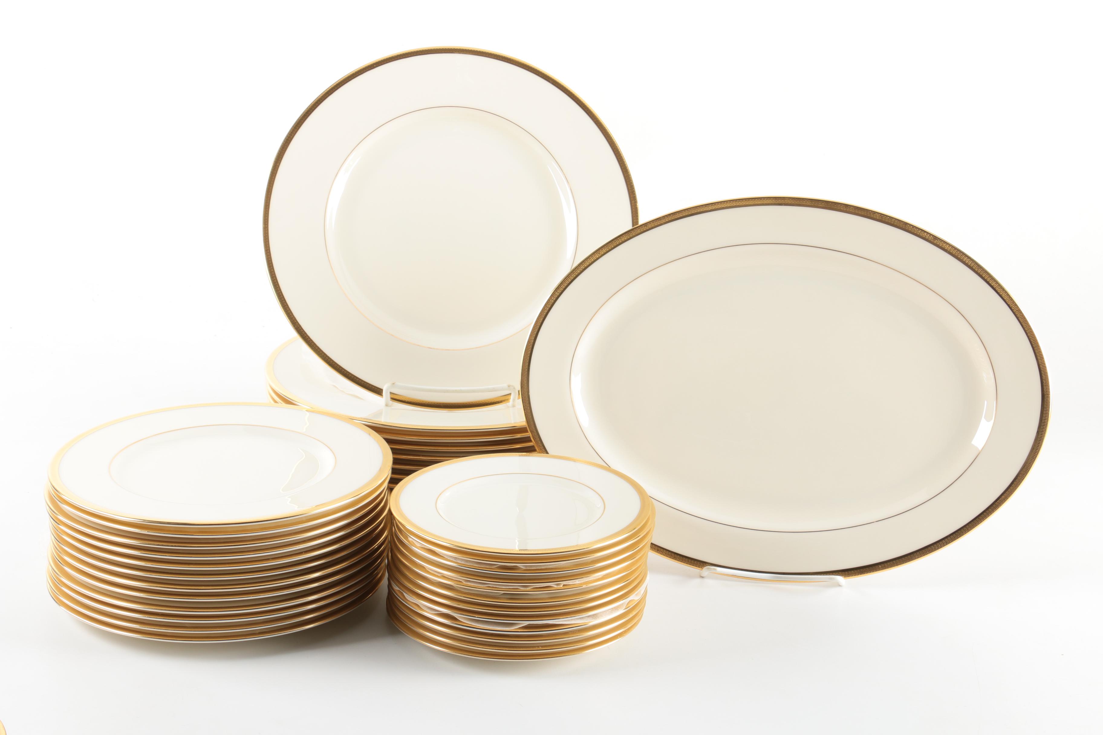 Lenox "Tuxedo" Porcelain Dinnerware and Serving Dishes