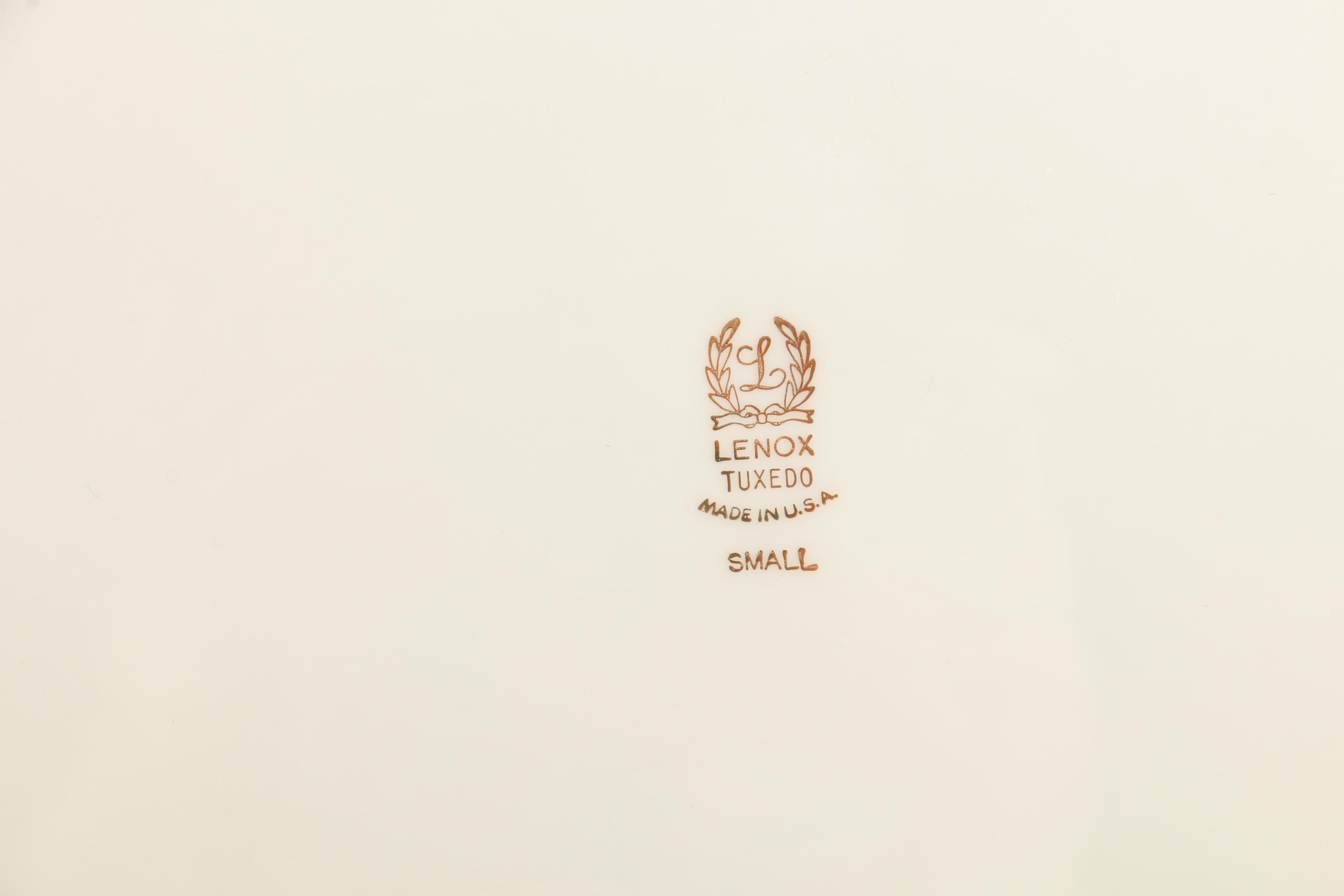 Lenox "Tuxedo" Porcelain Dinnerware and Serving Dishes