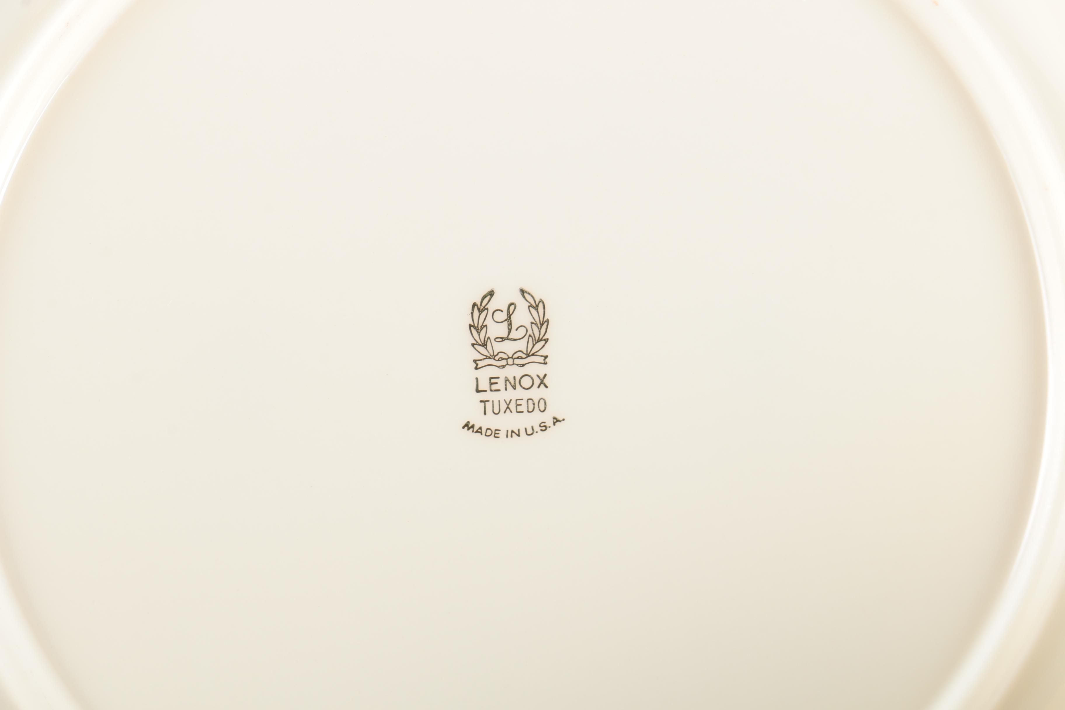 Lenox "Tuxedo" Porcelain Dinnerware and Serving Dishes