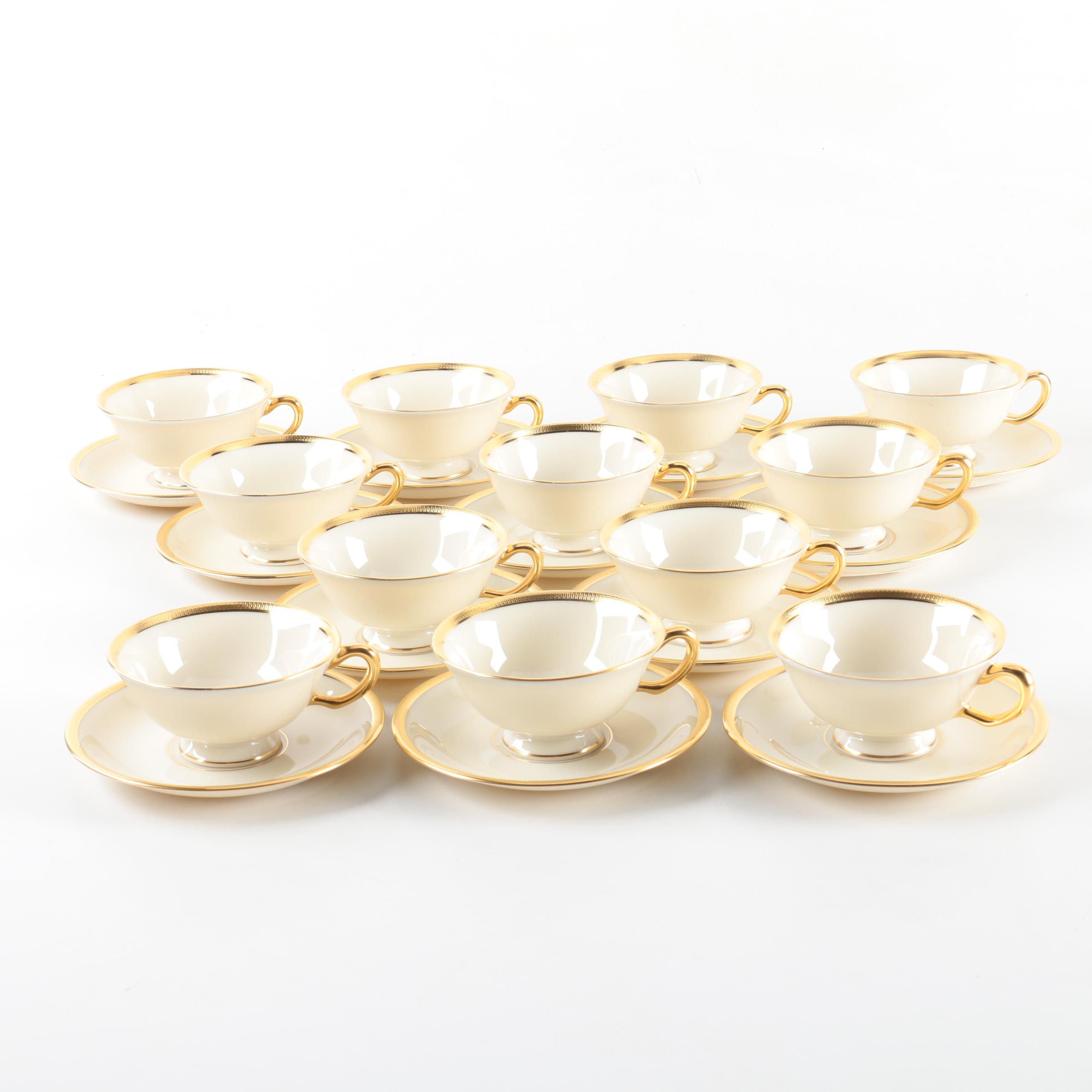 Lenox "Tuxedo" Porcelain Dinnerware and Serving Dishes