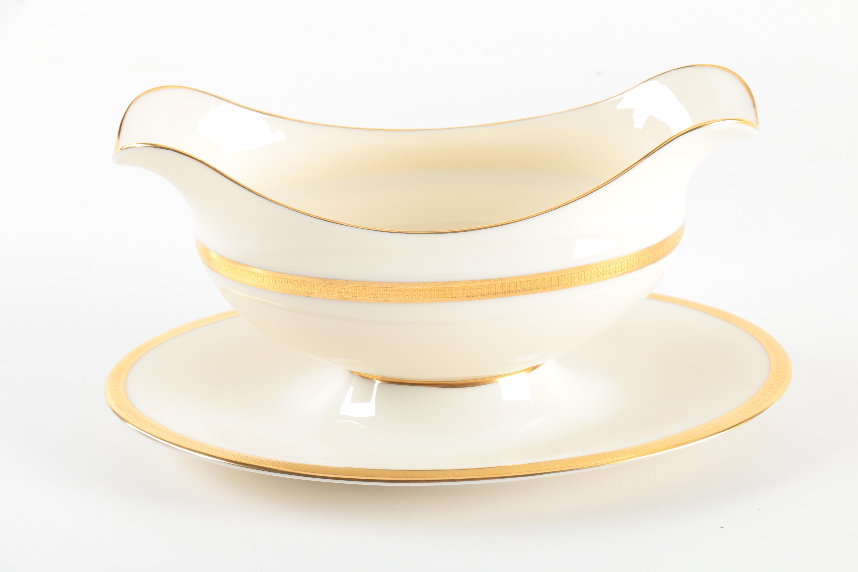 Lenox "Tuxedo" Porcelain Dinnerware and Serving Dishes