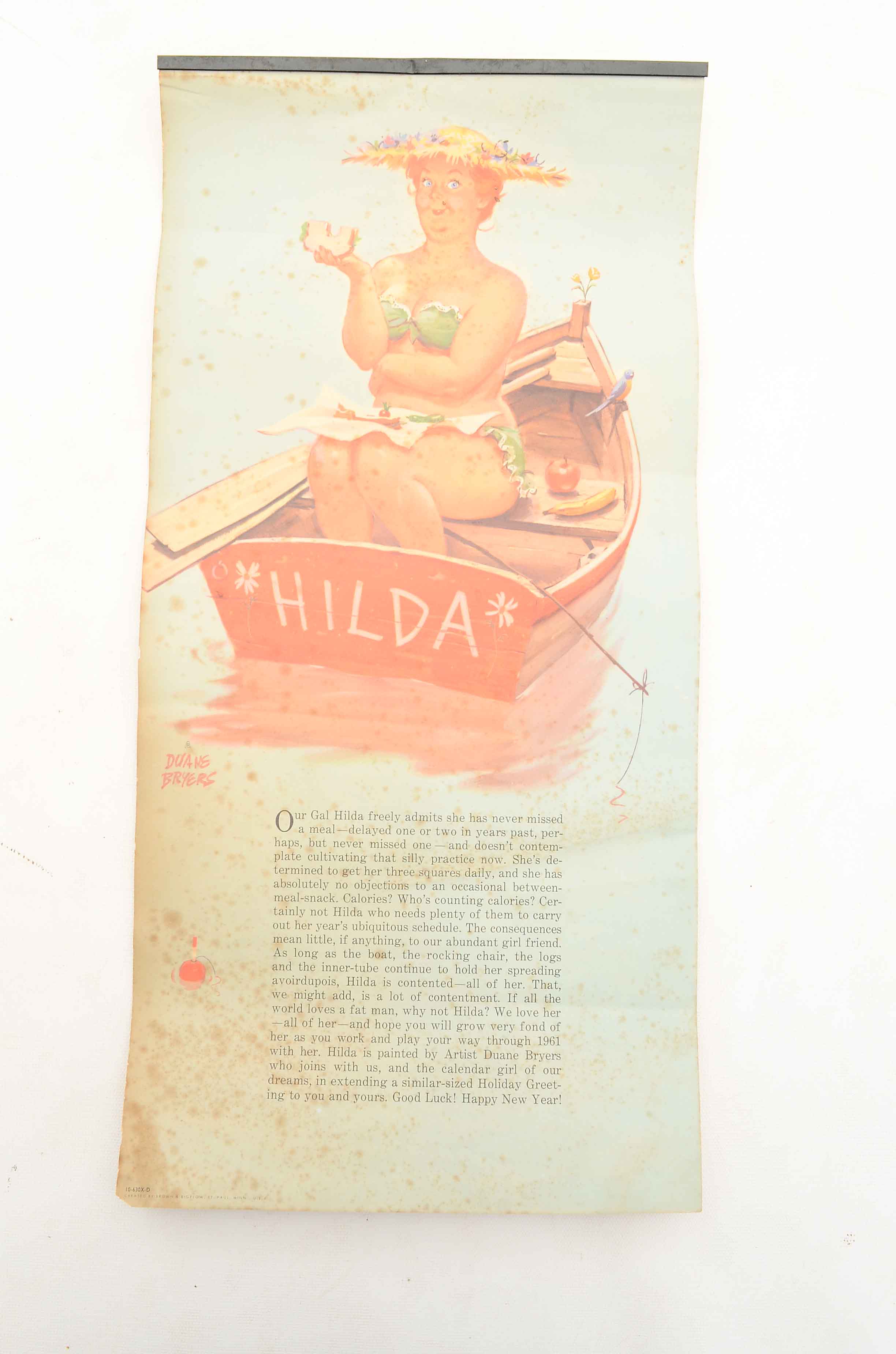 Grouping of Vintage Advertising Calenders Including a Pinup