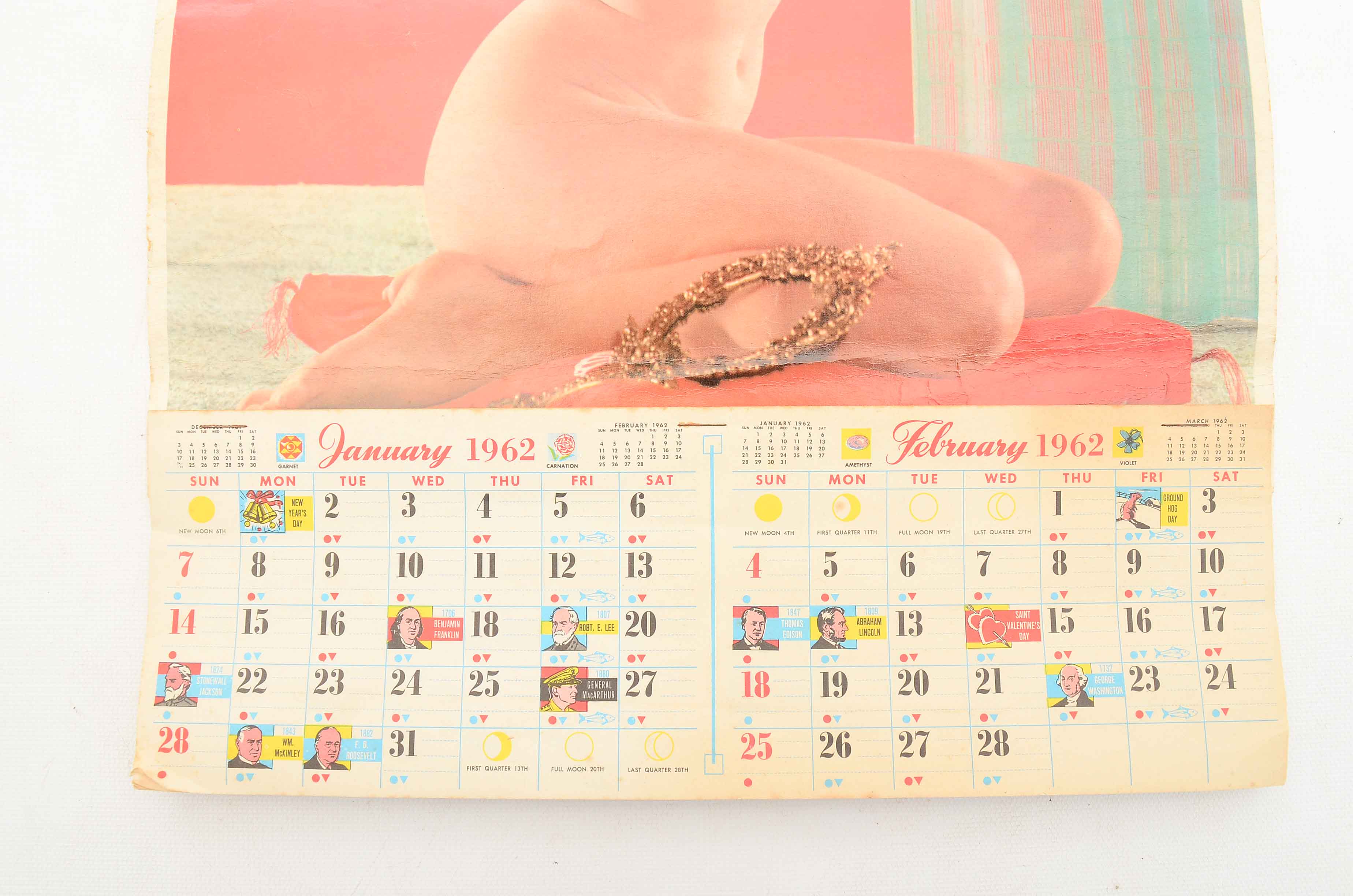 Grouping of Vintage Advertising Calenders Including a Pinup
