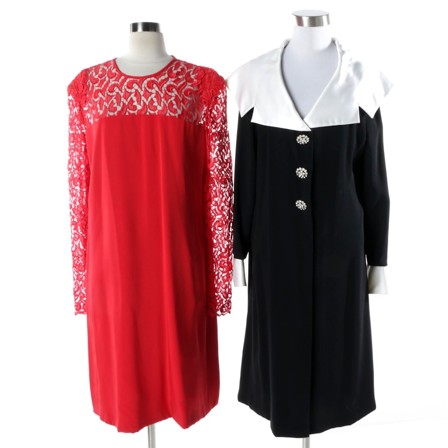 Women's Travilla Brand Dresses Including Red Lace