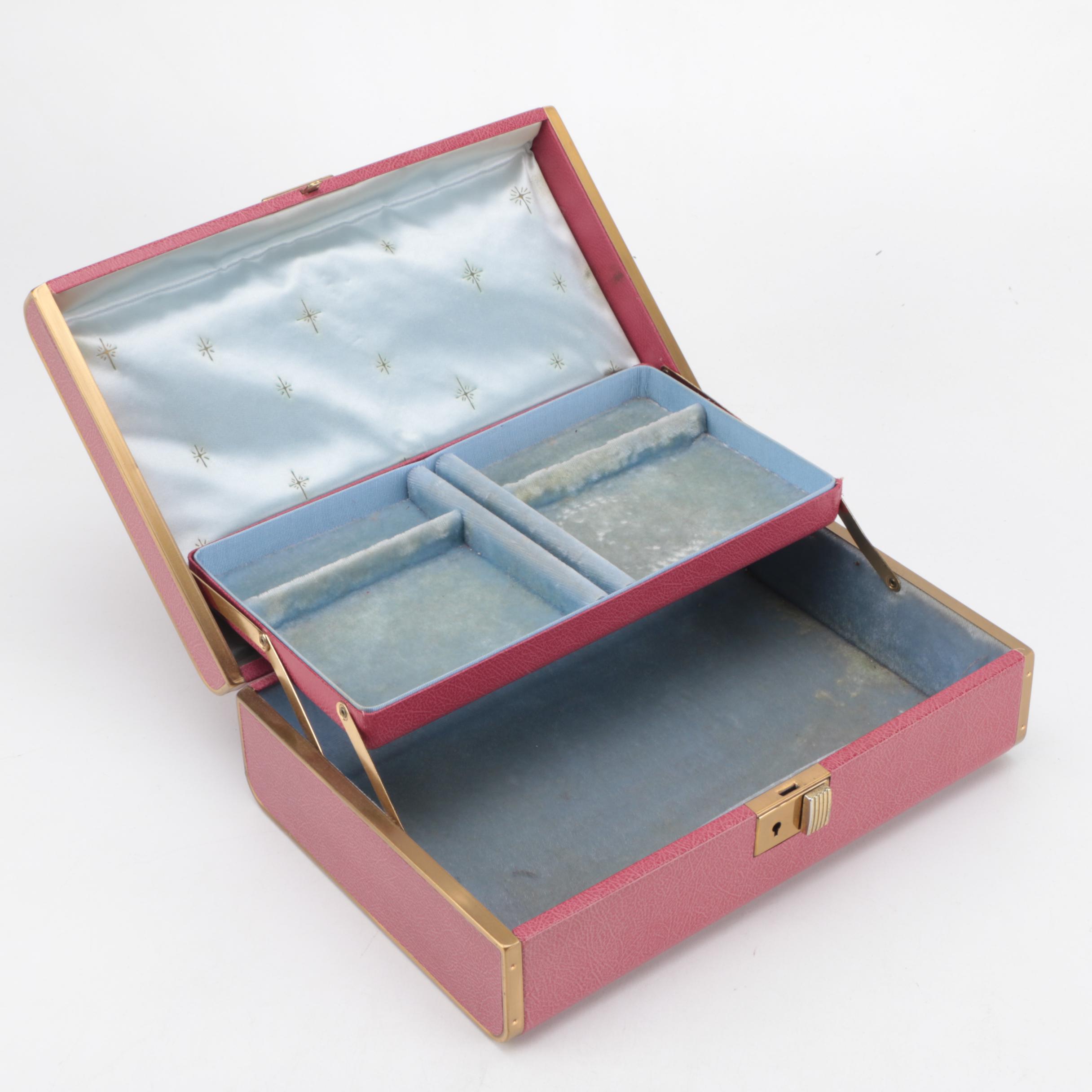 Vintage Farrington Texol Jewelry Box