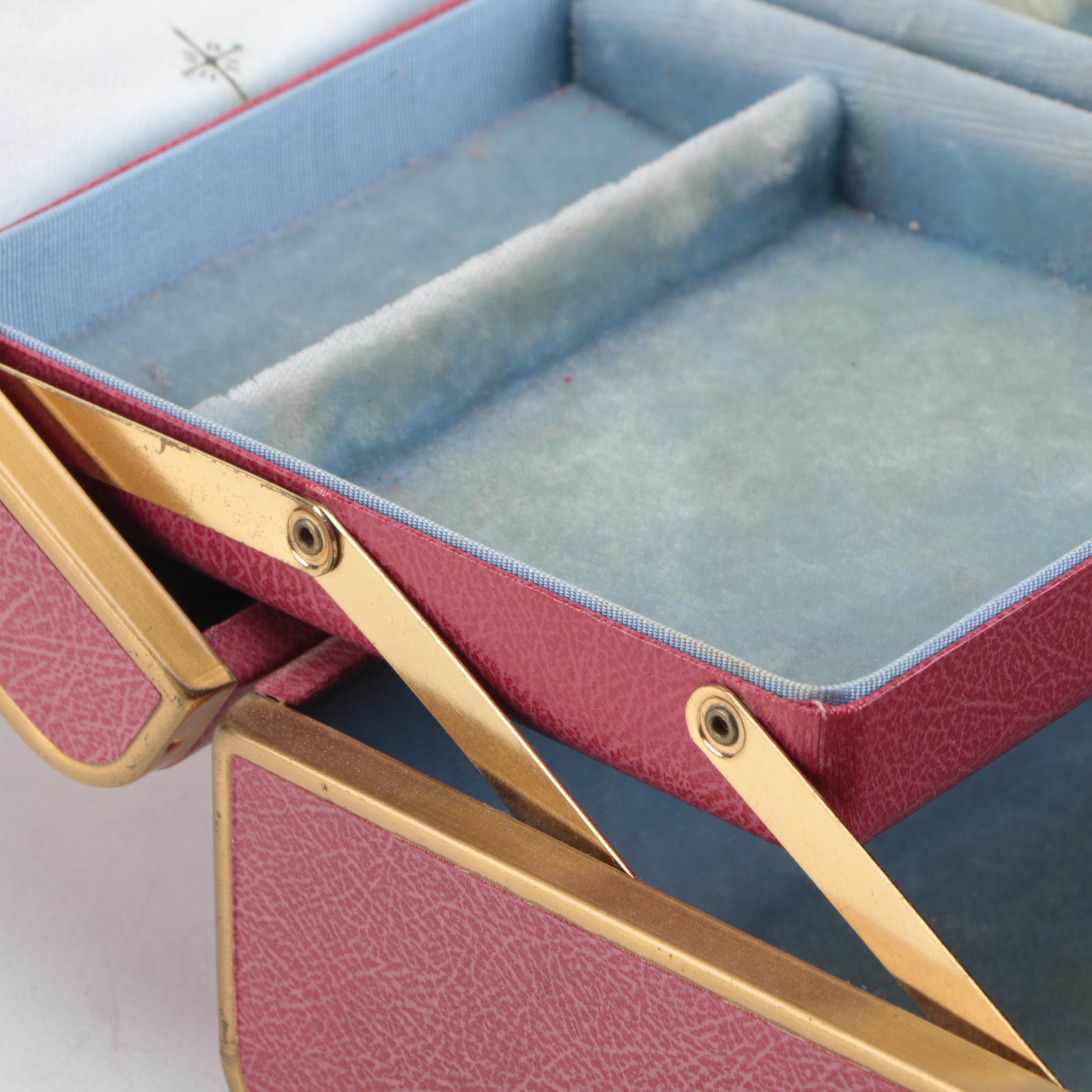 Vintage Farrington Texol Jewelry Box