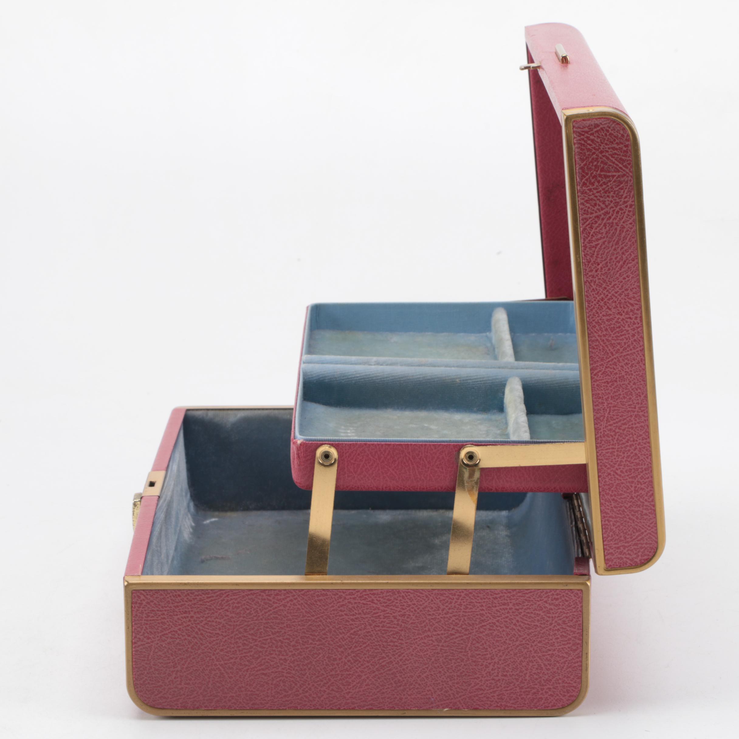 Vintage Farrington Texol Jewelry Box